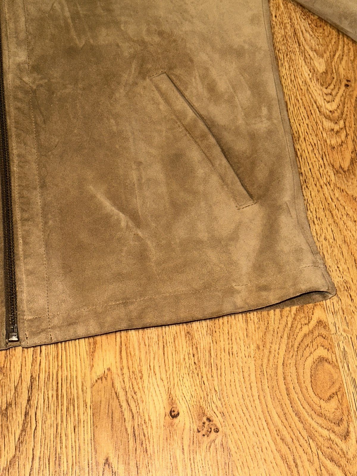 Banana Republic Vtg BANANA REPUBLIC Split Suede COWHIDE Leather Jacket Camel Size US S / EU 44-46 / 1 - 2 Thumbnail