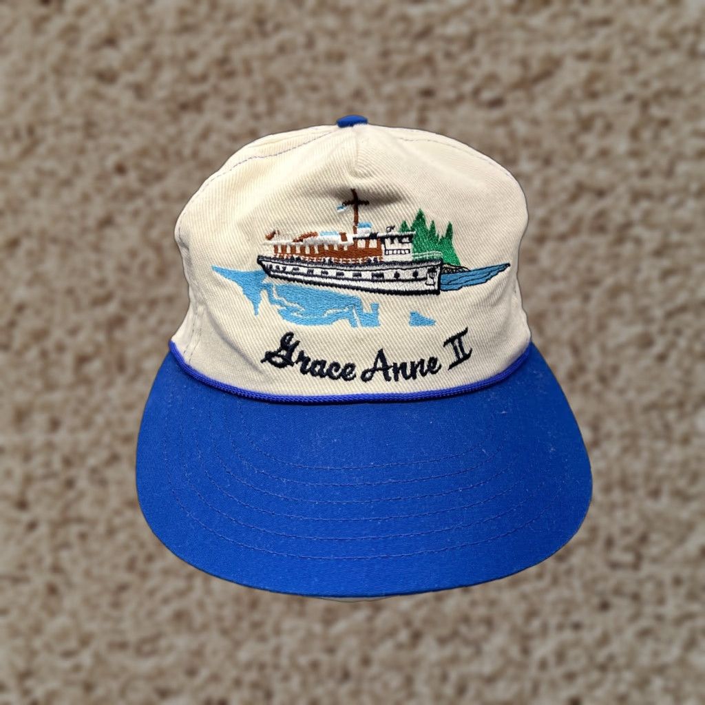 Titleist Vintage Titleist Baseball Cap Hat 90s Outdoor Yacht Cotton Adjustable Mens Blue White Size ONE SIZE - 1 Thumbnail