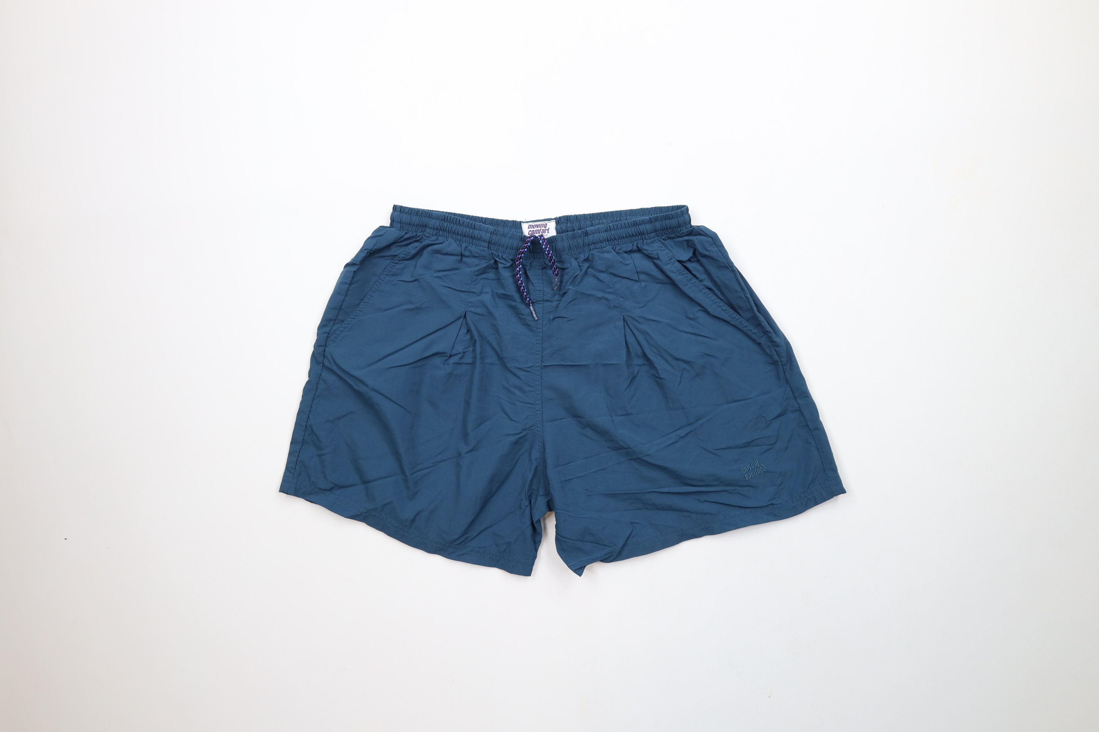 Vintage Vintage 90s Streetwear Jogging Gym Shorts Baggies Blue Size 28" / US 6 / IT 42 - 1 Thumbnail