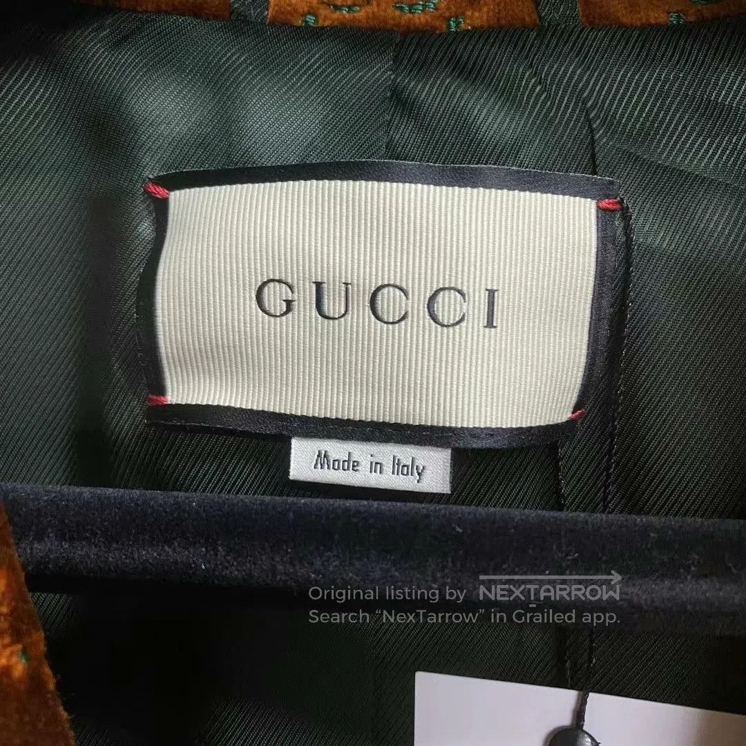 Gucci Gucci Brown Logo Print Jacket Coat. Size US XXS / EU 40 - 5 Thumbnail