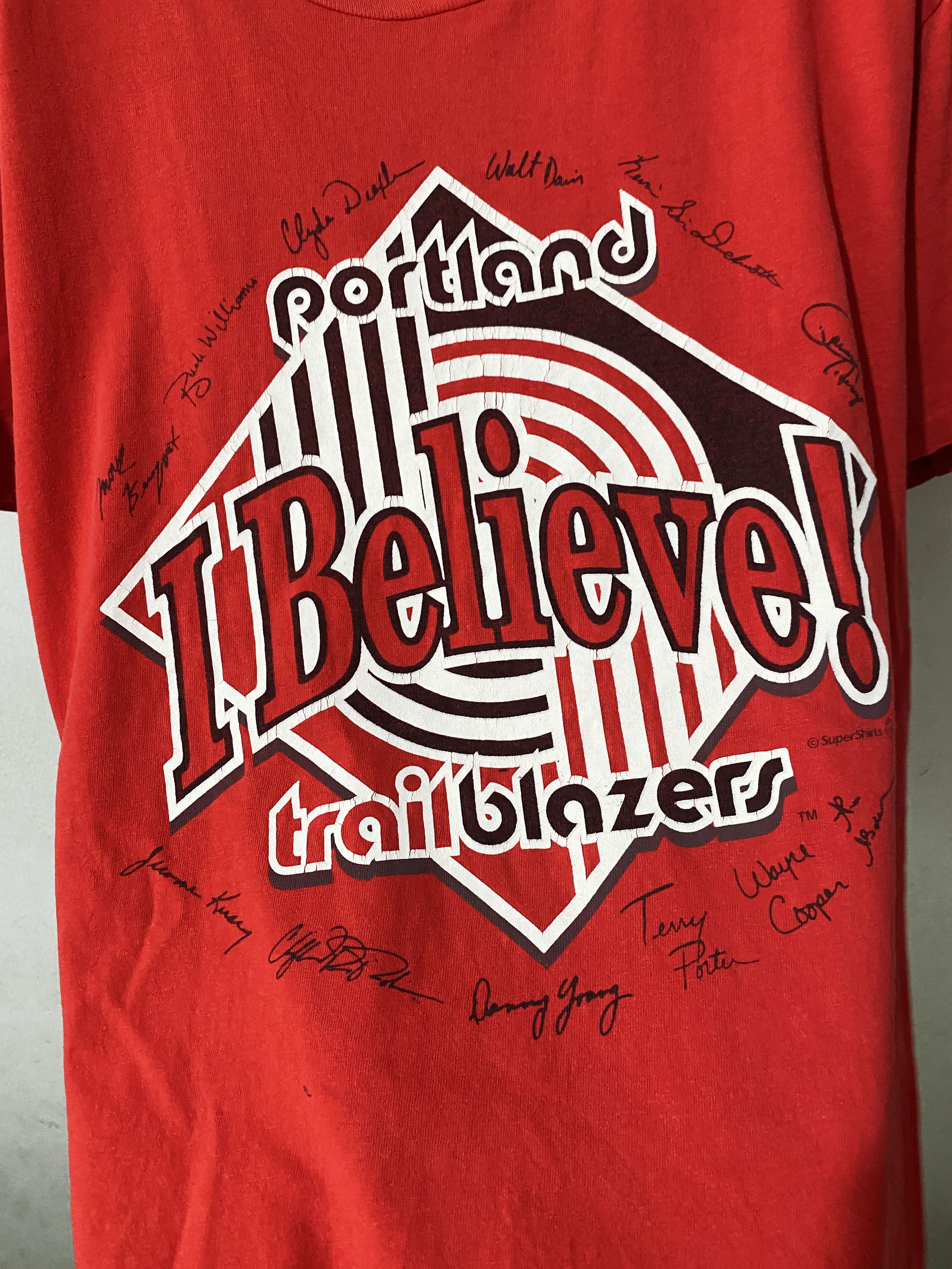NBA × Starter × Vintage Vintage 90s Portland Trail Blazers NBA T-shirt Size US M / EU 48-50 / 2 - 2 Thumbnail