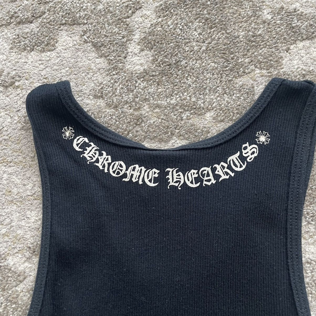 Chrome Hearts × Swarovski × Vintage Chrome Hearts Vintage Swarovski Floral Heart Tank Top Size M / US 6-8 / IT 42-44 - 4 Thumbnail