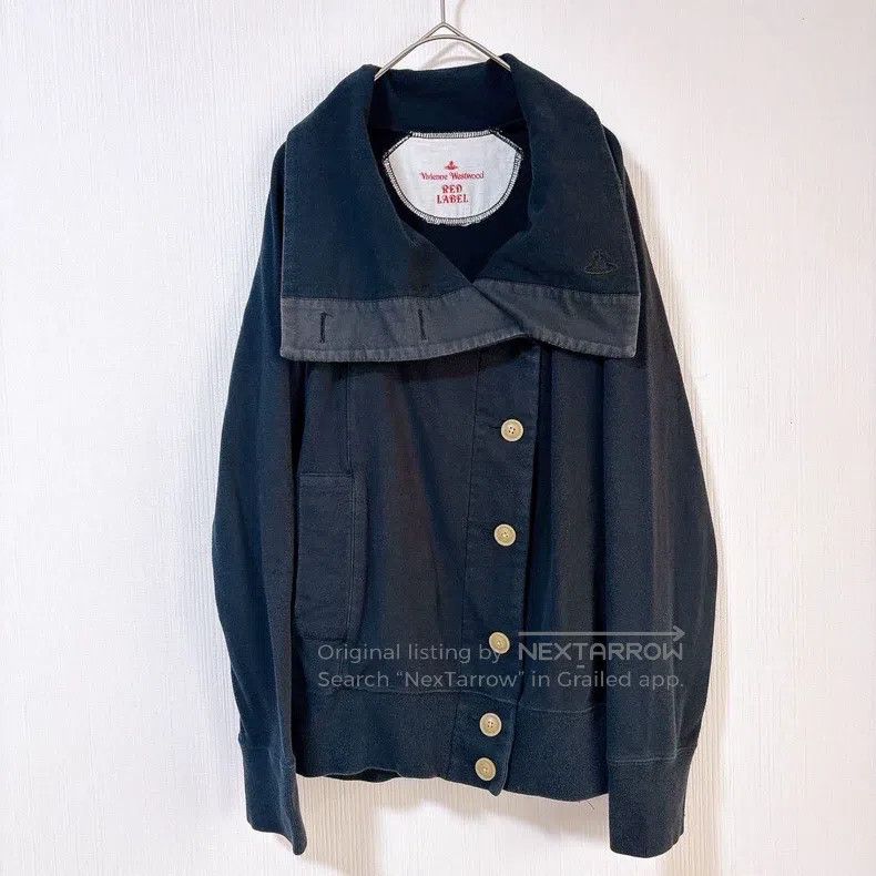Vivienne Westwood Vivienne Westwood Open-collar sweatshirt jacket Size L / US 10 / IT 46 - 2 Thumbnail