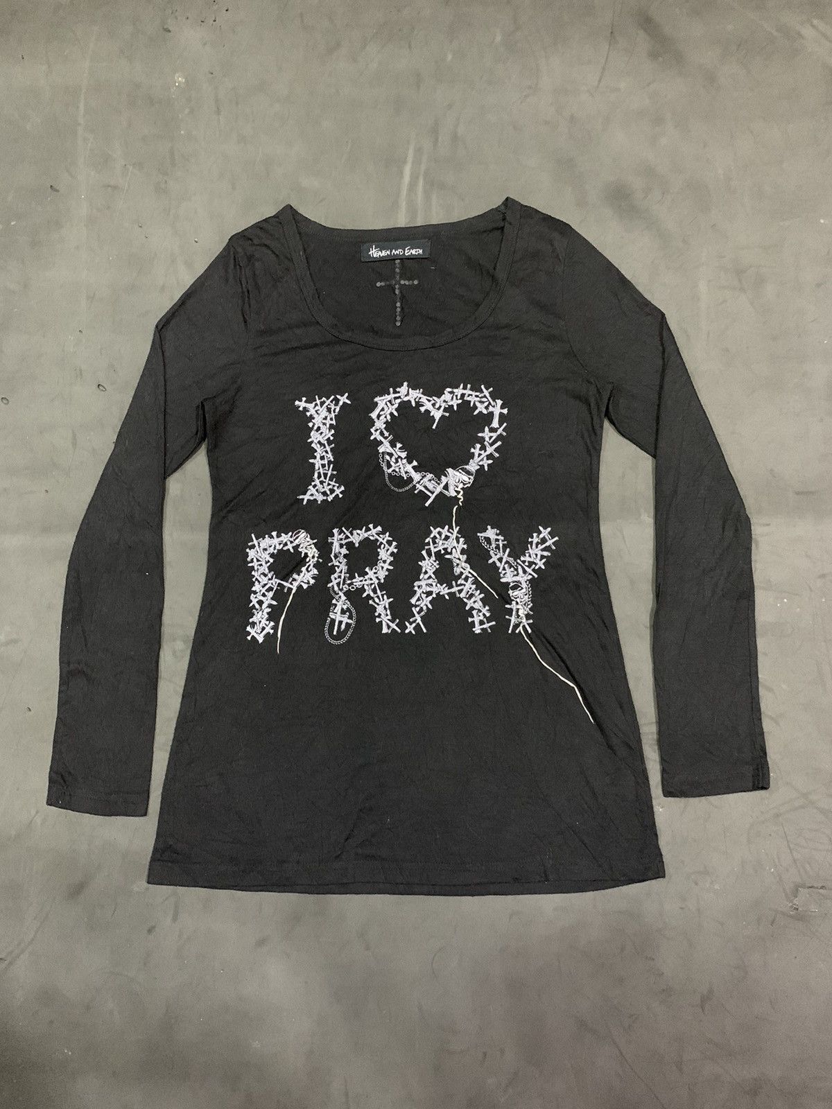 image of 14Th Addiction x If Six Was Nine Bindingofferheaven And Earth Cross Tee in Black, Men's (Size XS)