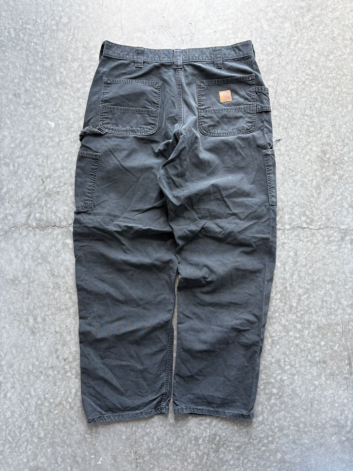 Vintage Y2K Carhartt Carpenter Pants Black 36x32