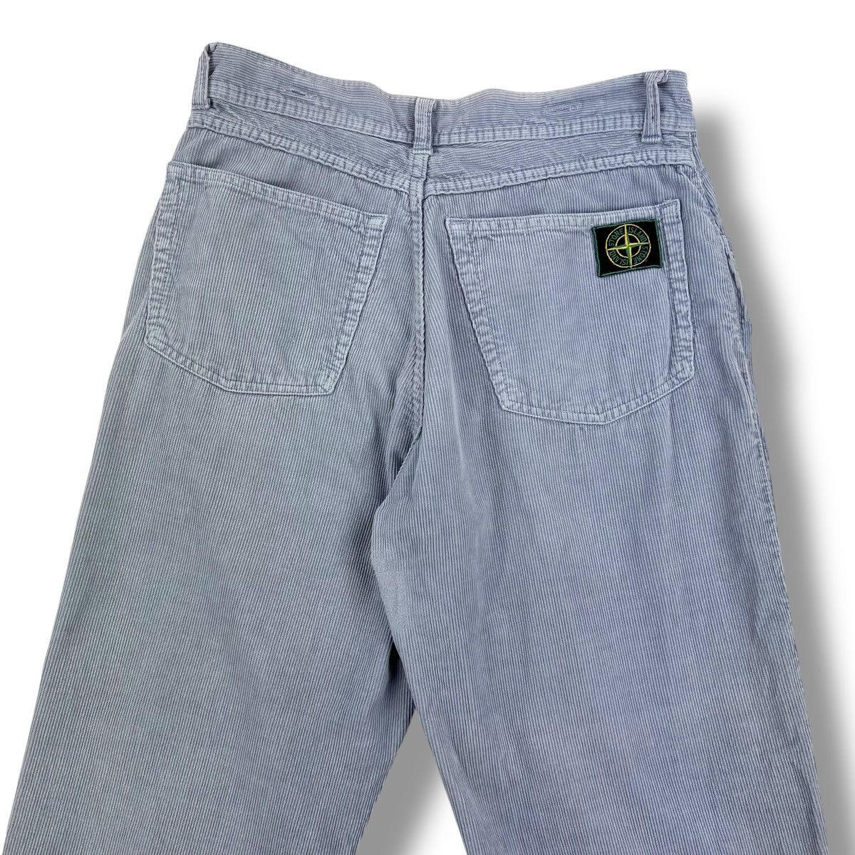 Stone Island Stone Island Green Edge Blue Corduroy Trousers Size US 28 / EU 44 - 1 Thumbnail