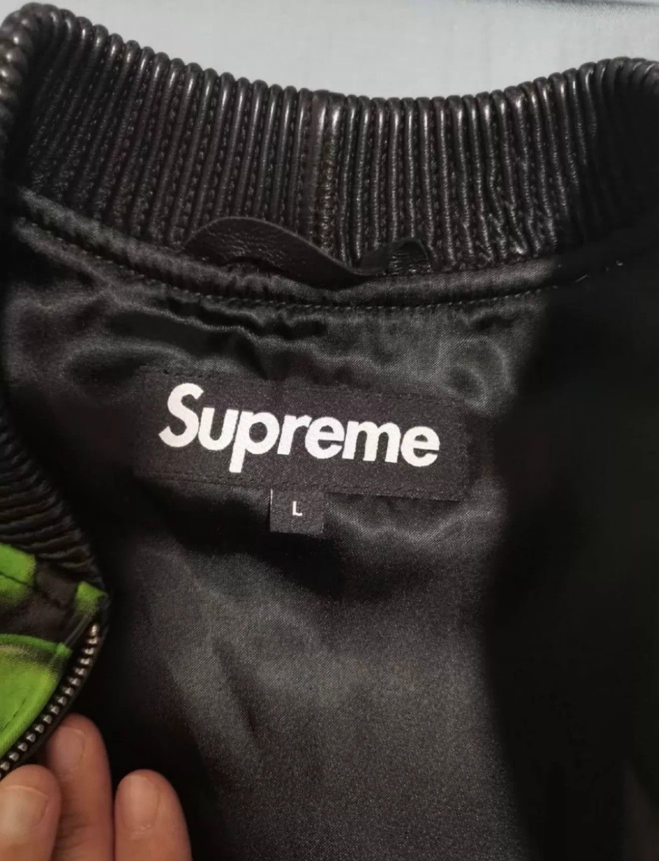 Supreme Supreme Glow-in-the-Dark Skull Leather Jacket L New Size US L / EU 52-54 / 3 - 3 Thumbnail