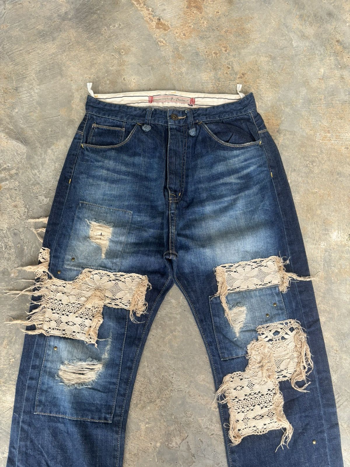 Hysteric Glamour Distressed Baloony and Bed Denim Japanese Style Jeans Size US 30 / EU 46 - 2 Thumbnail