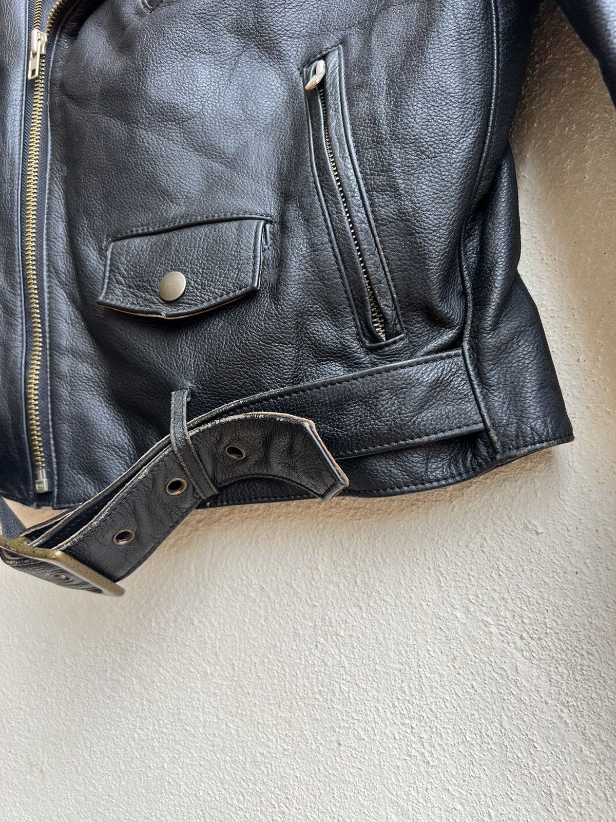 Leather Vintage KOMINE Japan Black Cow Leather Motorcycle Jacket Size US M / EU 48-50 / 2 - 13 Thumbnail