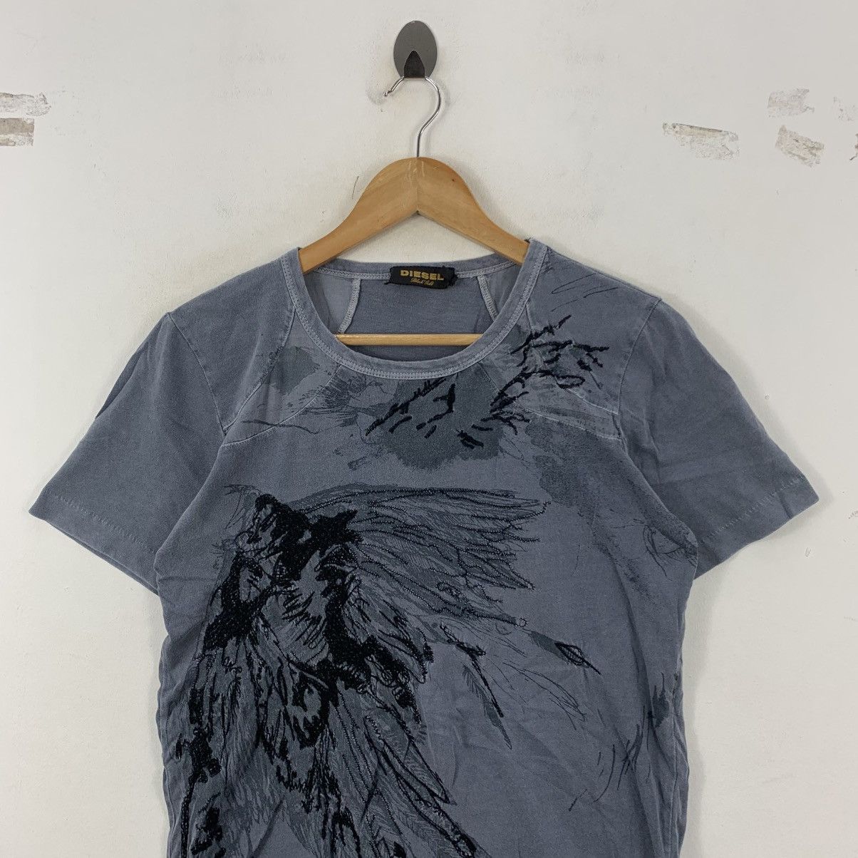 Diesel DIESEL BLACK GOLD Embroidered Design Short Sleeve Tshirt Size US S / EU 44-46 / 1 - 3 Thumbnail