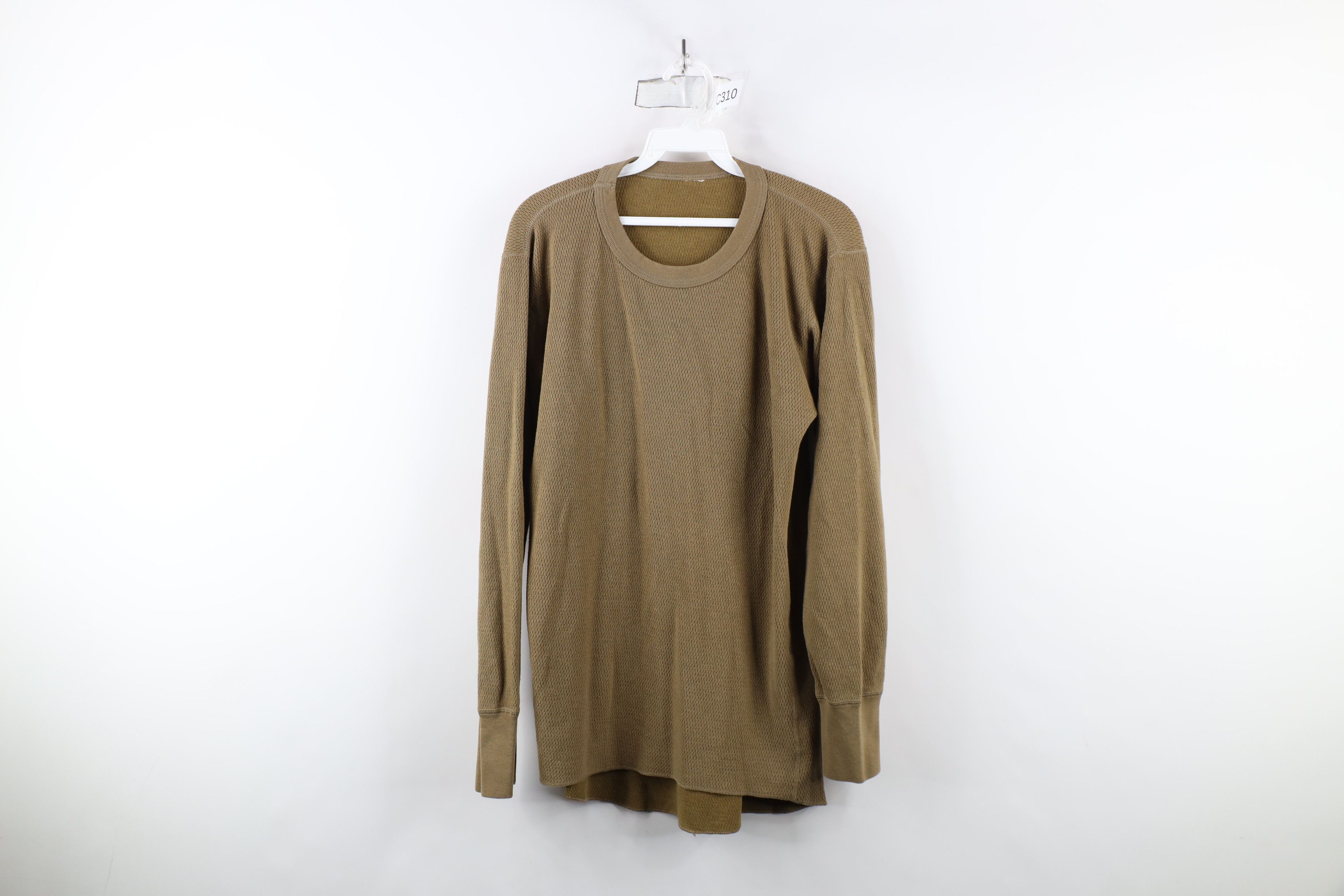 Vintage Vintage 90s Streetwear Waffle Knit Long Sleeve T-Shirt Size US M / EU 48-50 / 2 - 1 Thumbnail