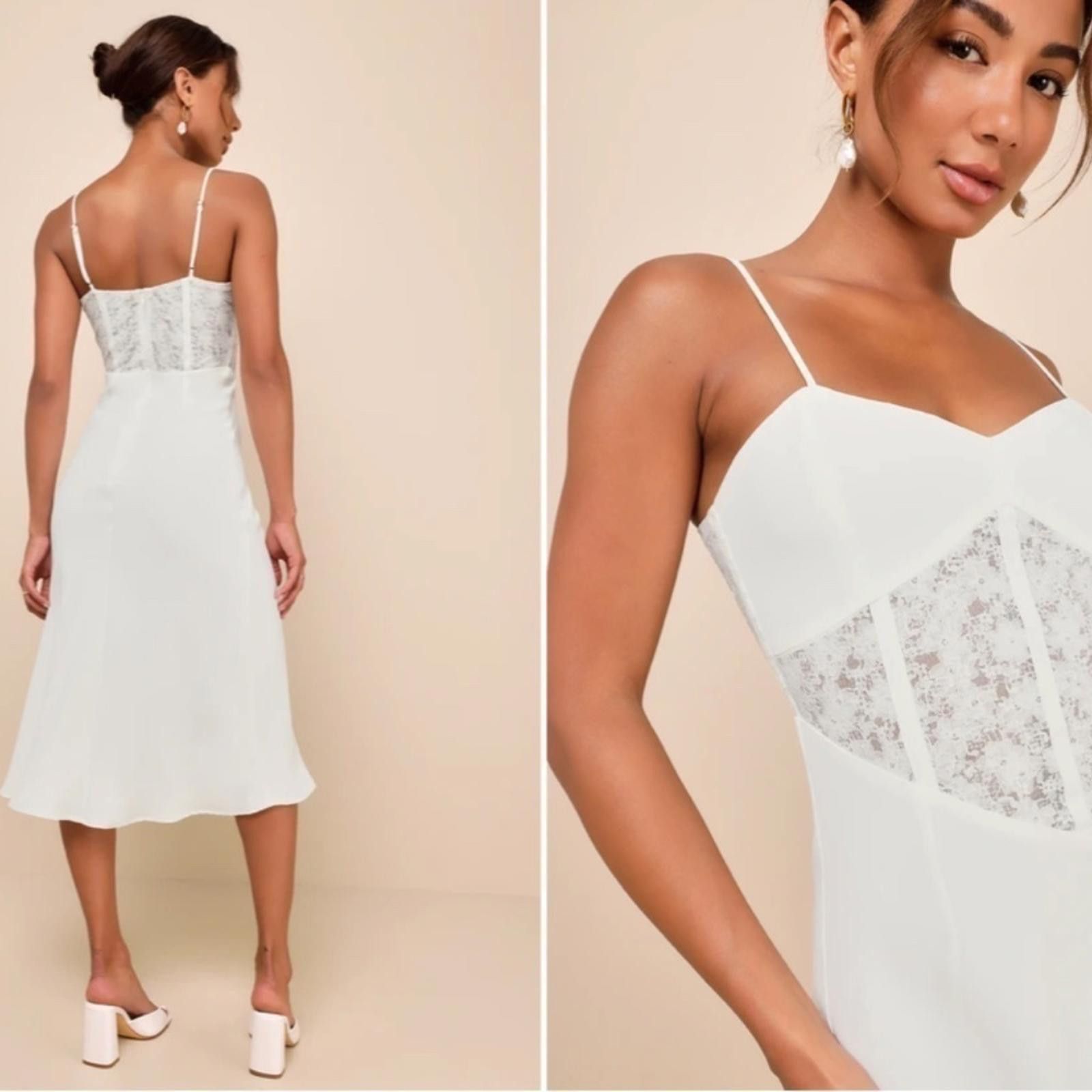 Lulus LULU's Wedding Engagement Bachelorette Bridal Sexy Midi Size XS / US 0-2 / IT 36-38 - 2 Thumbnail