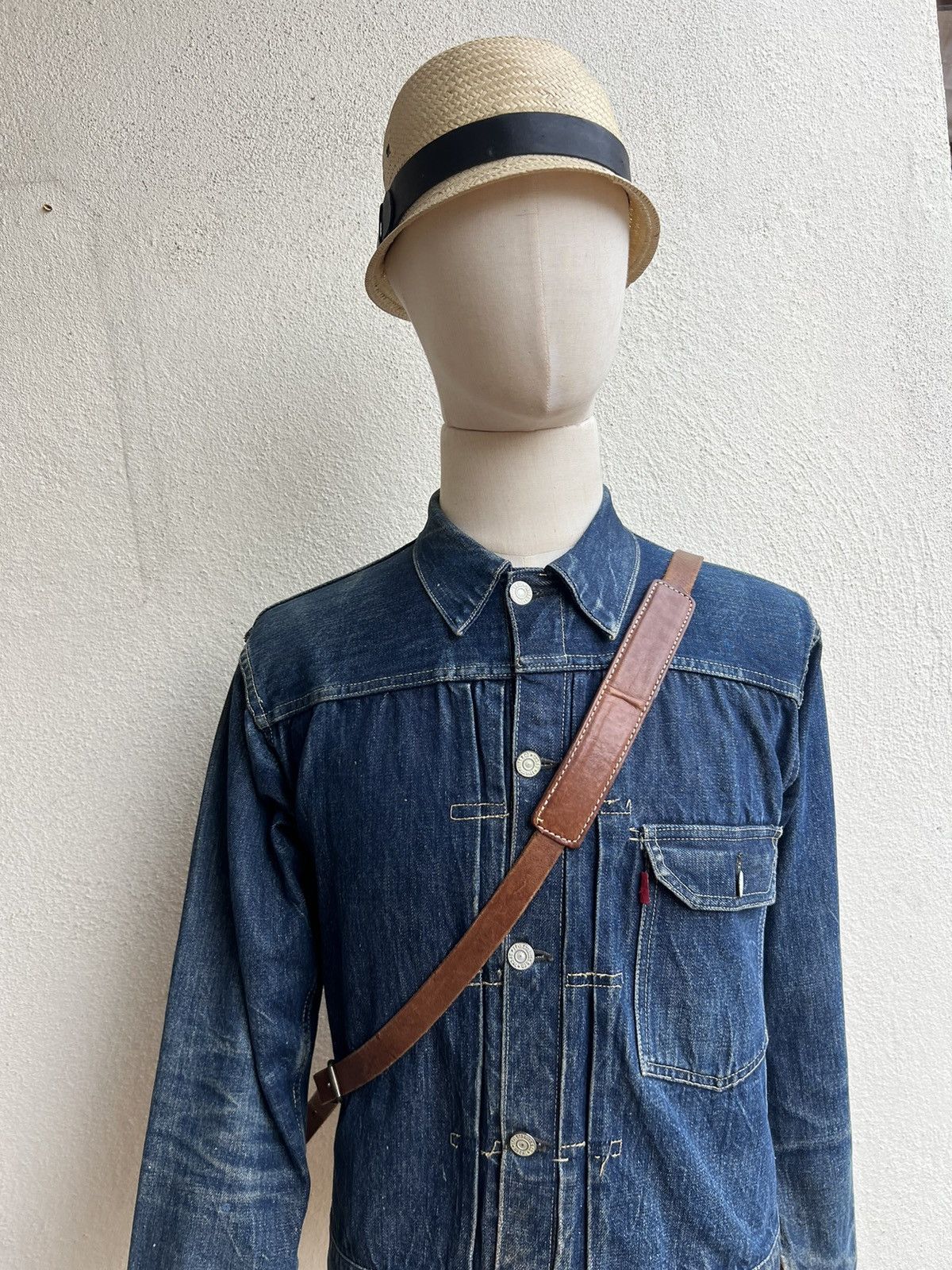 Leather Vintage REI Japan Distress Fade Patina Leather 2 Way Bag Size ONE SIZE - 5 Thumbnail