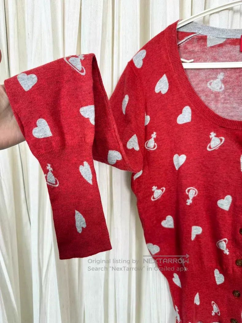 Vivienne Westwood Vivienne Westwood Red Logo Love Saturn Knit Cardigan Size M / US 6-8 / IT 42-44 - 4 Thumbnail