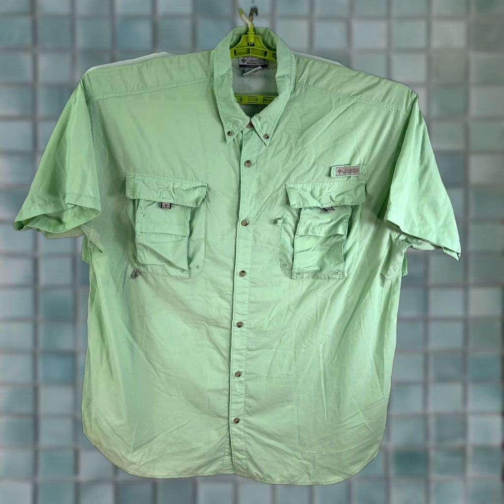 Vintage Columbia PFG Button-Down Shirt Mens Size 2XL Green Size US XXL / EU 58 / 5 - 1 Thumbnail