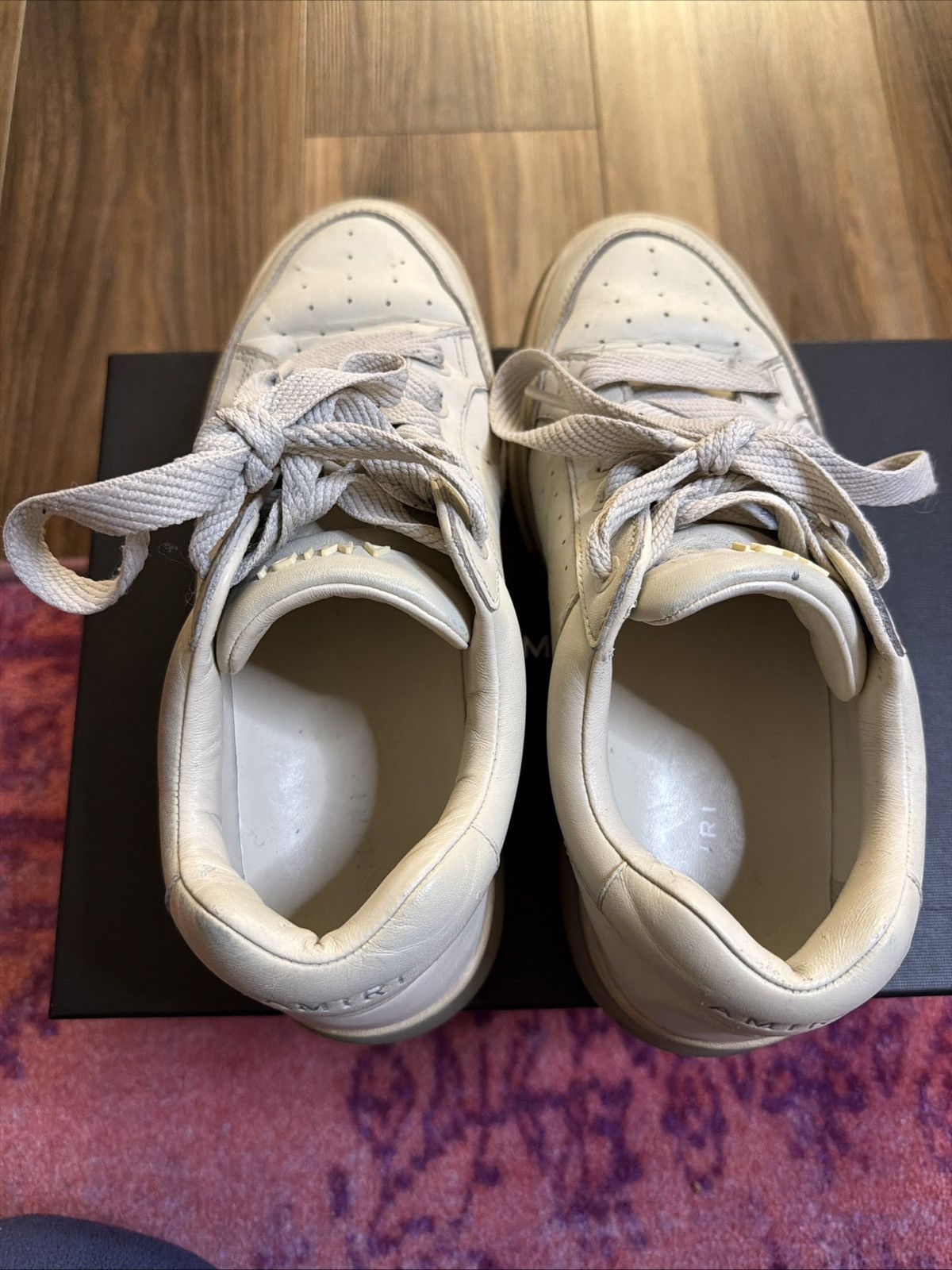 Amiri Amiri Stadium Low Alabaster Size 41 Mens Used Size US 9 / EU 42 - 1 Thumbnail