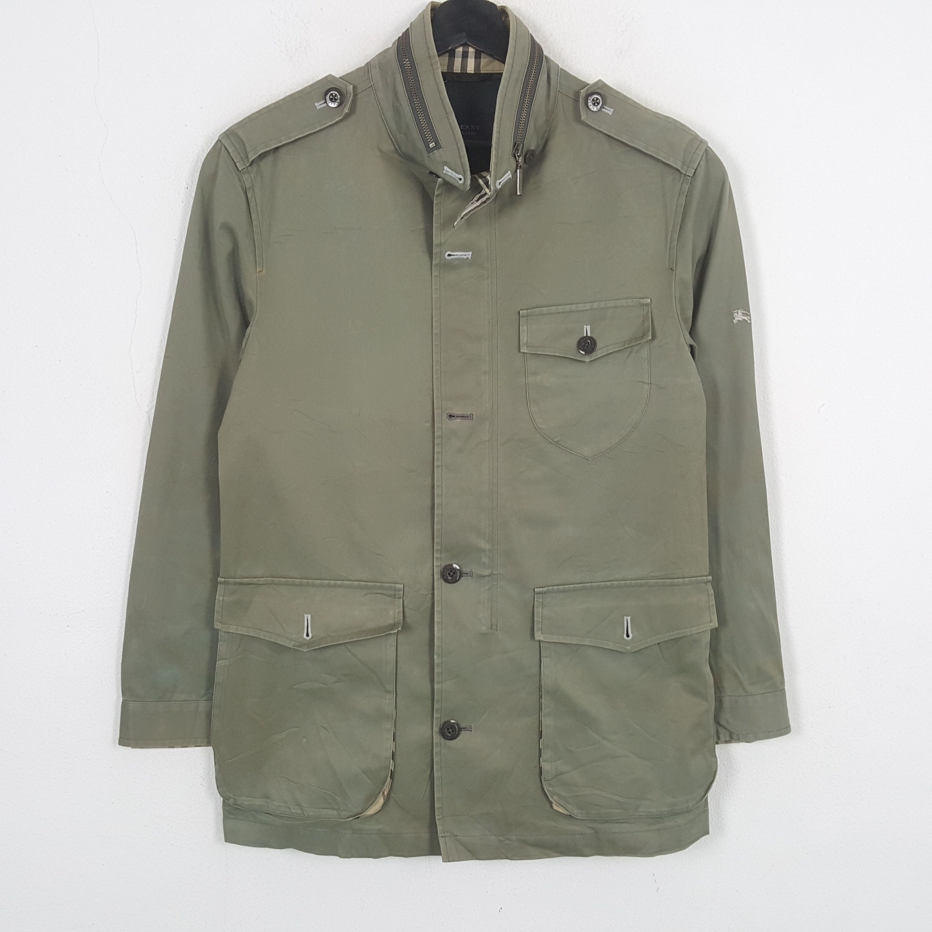 Burberry × Vintage BURBERRY LONDON Fashion Brand Custom Art Jacket C287N18 Size US S / EU 44-46 / 1 - 3 Thumbnail