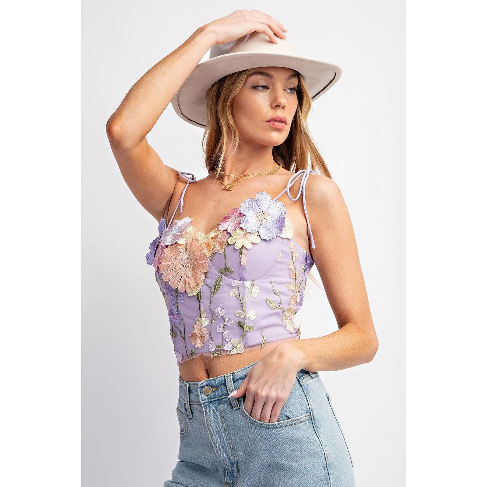 Other 3D Flower Embroidery Tank Top Size S / US 4 / IT 40 - 6 Thumbnail
