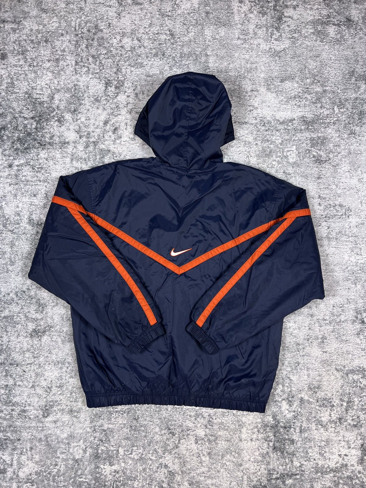 Nike × Vintage Vintage 90s Nike Quilt Lined Medium Weight Track Jacket M Size US M / EU 48-50 / 2 - 5 Thumbnail