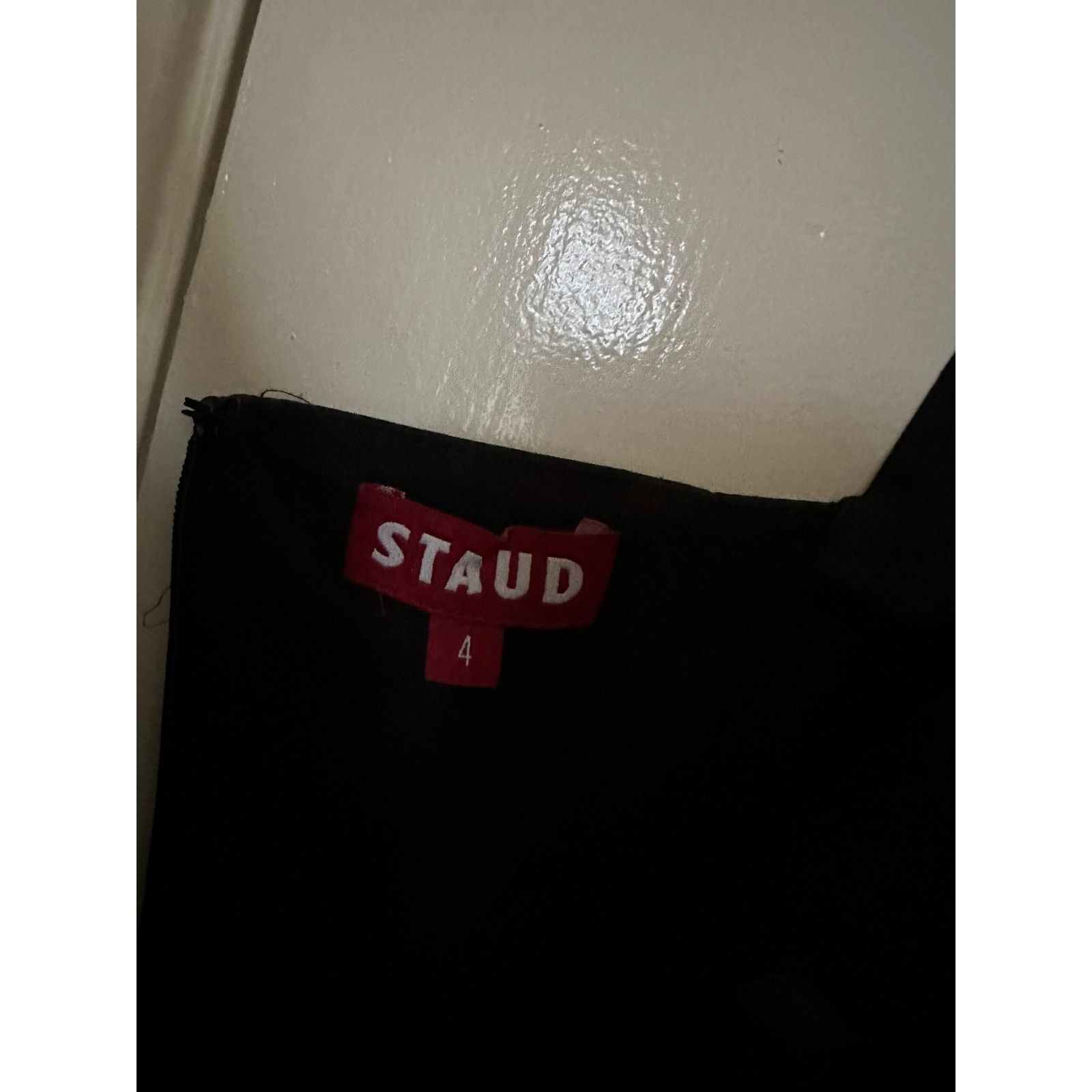 Staud Authentic Staud mini Sutton black dress Size S / US 4 / IT 40 - 4 Thumbnail