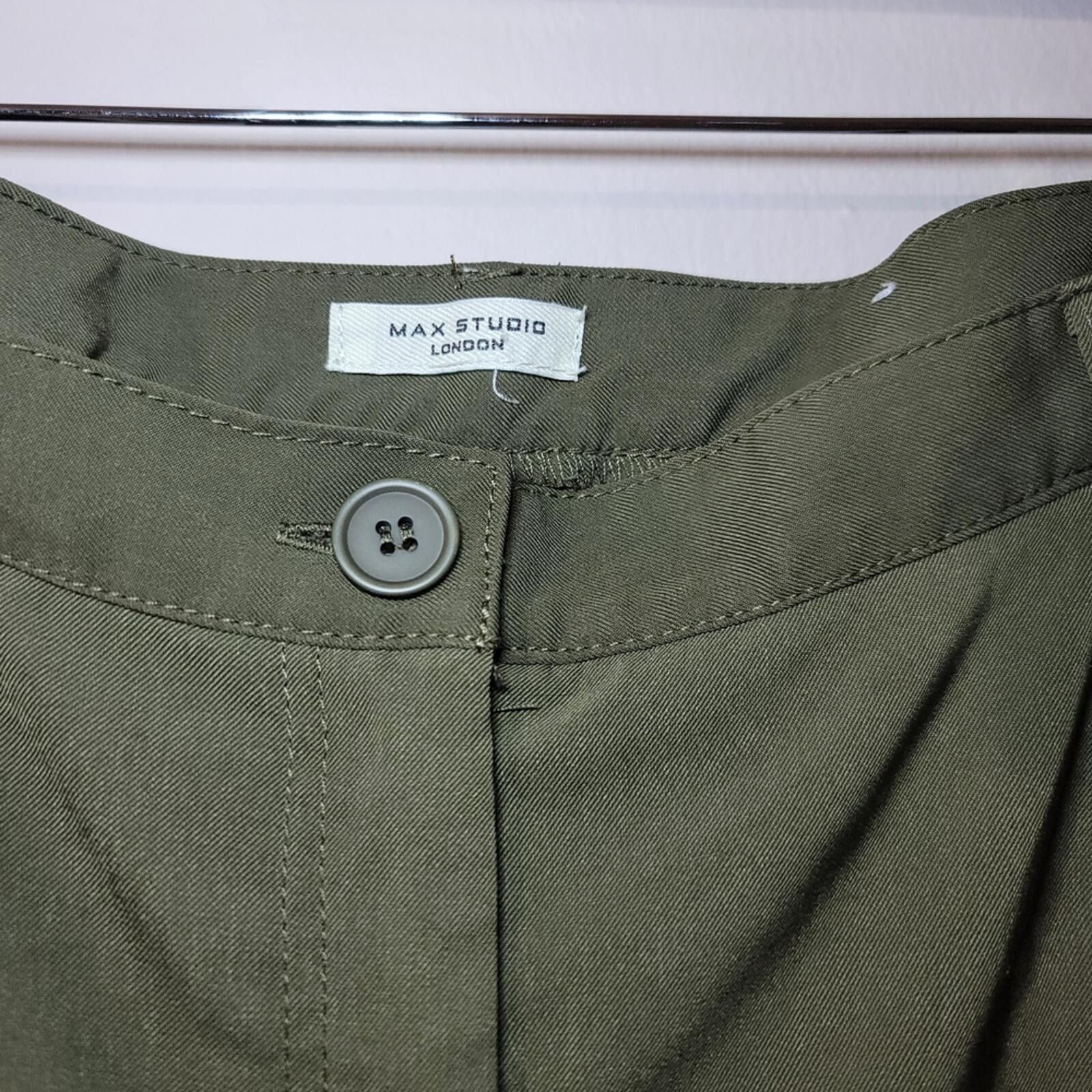 Other Max Studio Olive Green Utility Cargo Jogger streetwear Sz L Size 36" / US 14 / IT 50 - 2 Thumbnail