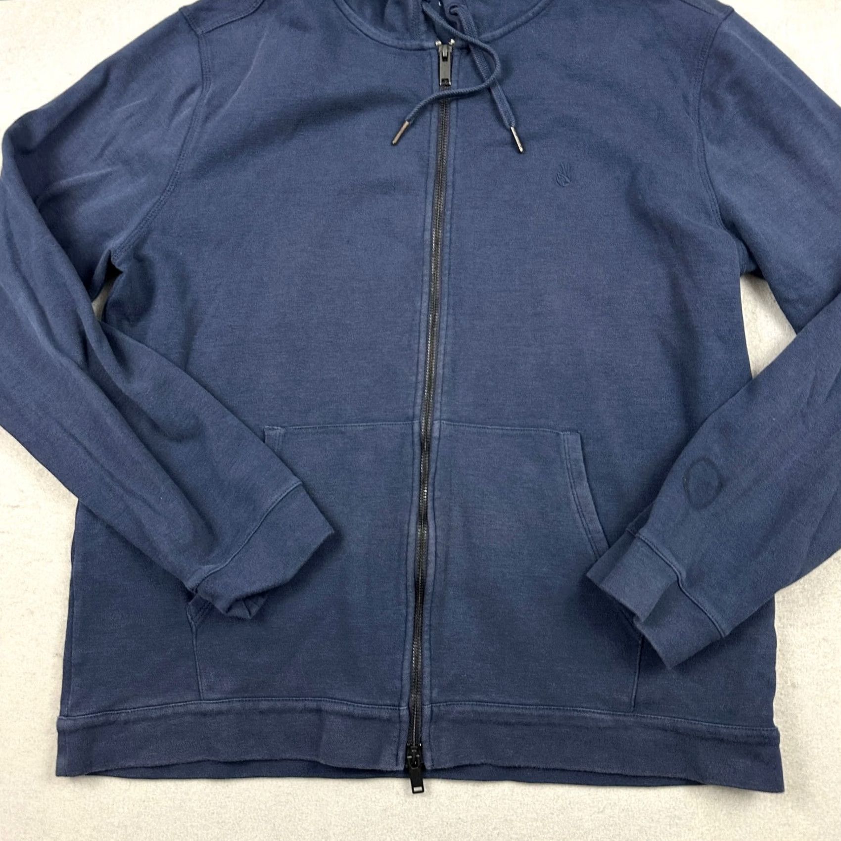 John Varvatos VINTAGE John Varvatos Hoodie Shirt Men L Blue Full Zip Sweatshirt Pockets Drawstring Logo Regular Size US L / EU 52-54 / 3 - 3 Thumbnail