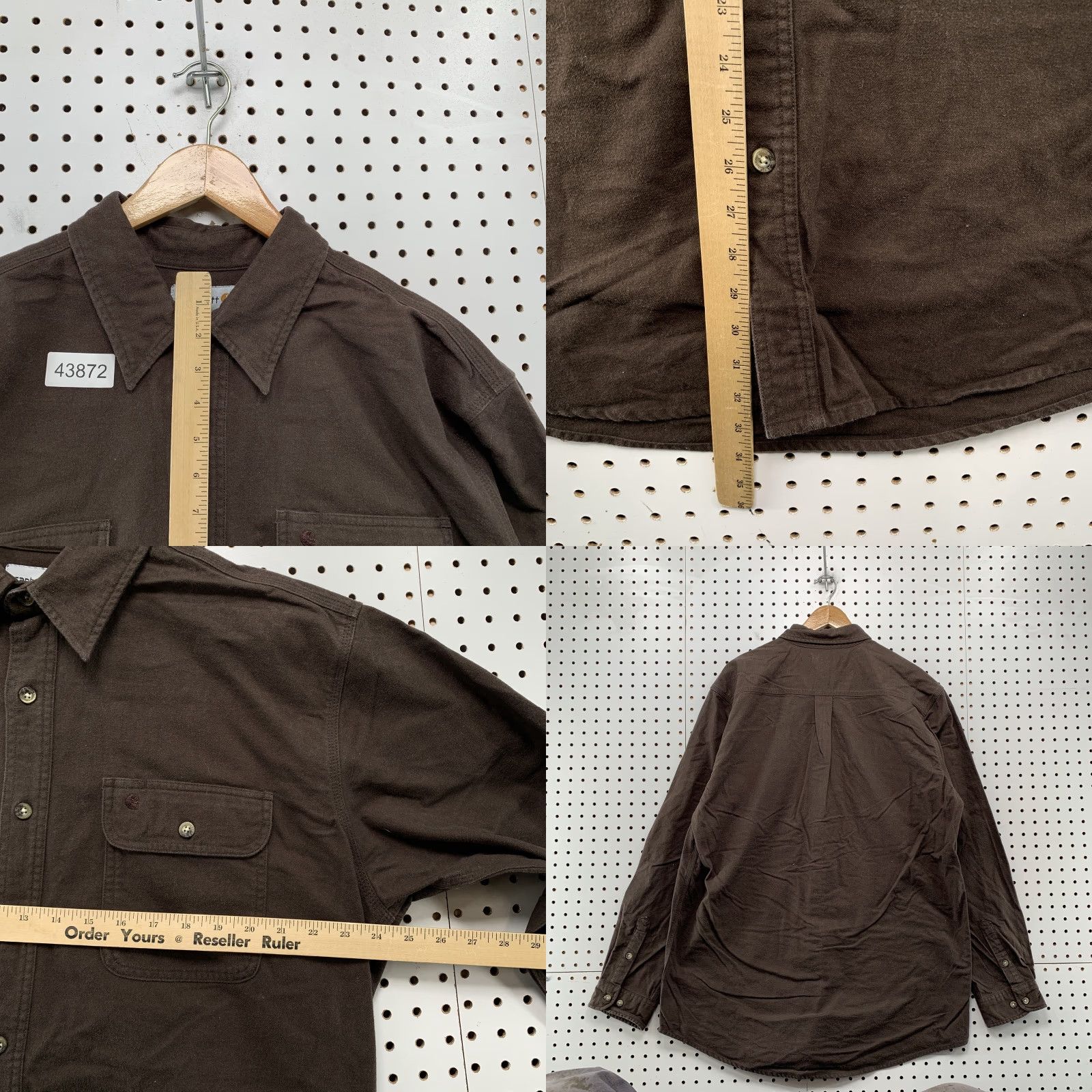 Carhartt Carhartt Heavyweight Shirt Mens XLT XL Tall Brown Canvas Button-Up Workwear Outdoor Mens Size US XL / EU 56 / 4 - 8 Thumbnail