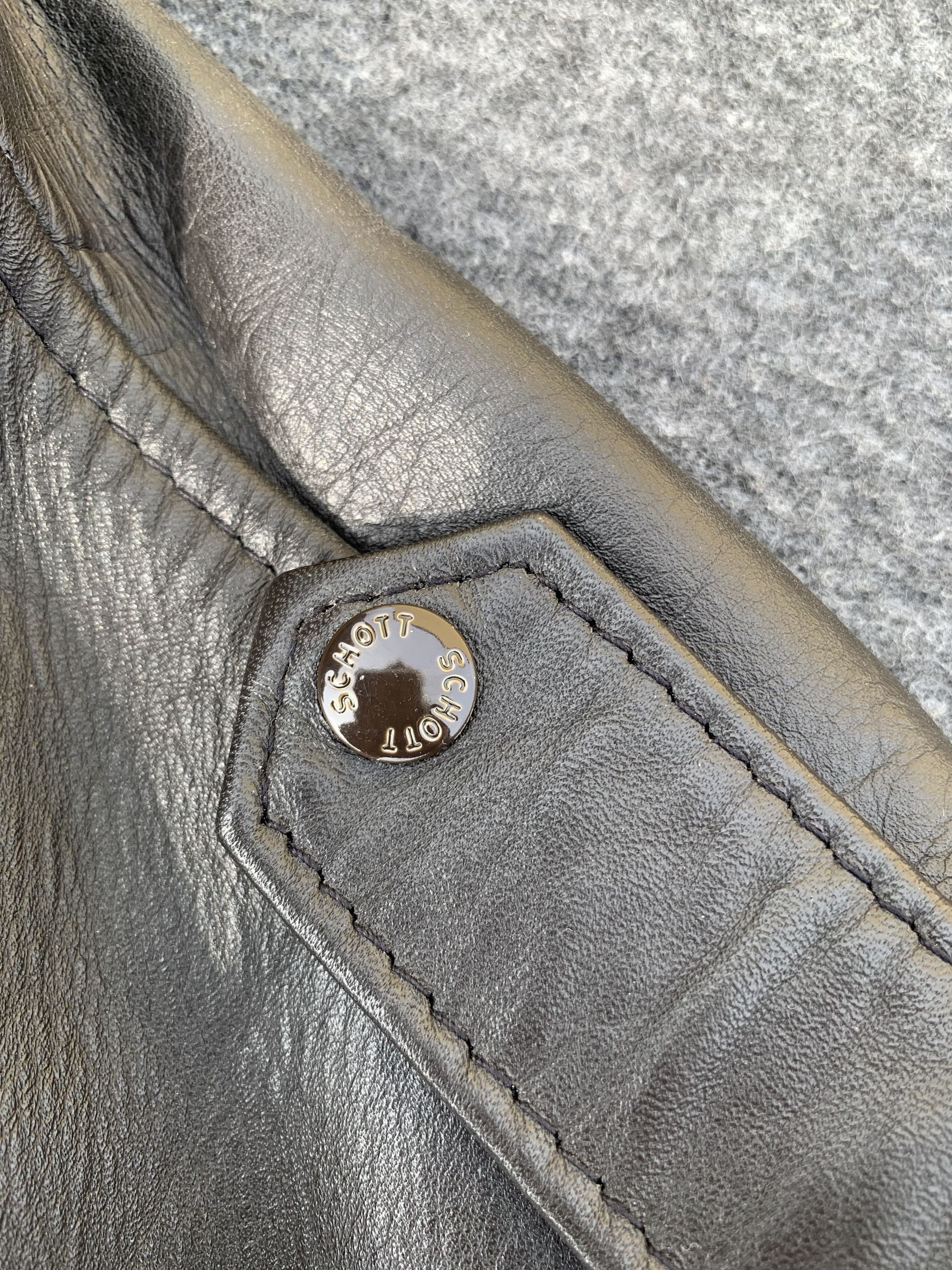 Schott Schott NYC 684SM – Naked Cowhide Flight Jacket – Size 52 US Size US L / EU 52-54 / 3 - 16 Thumbnail