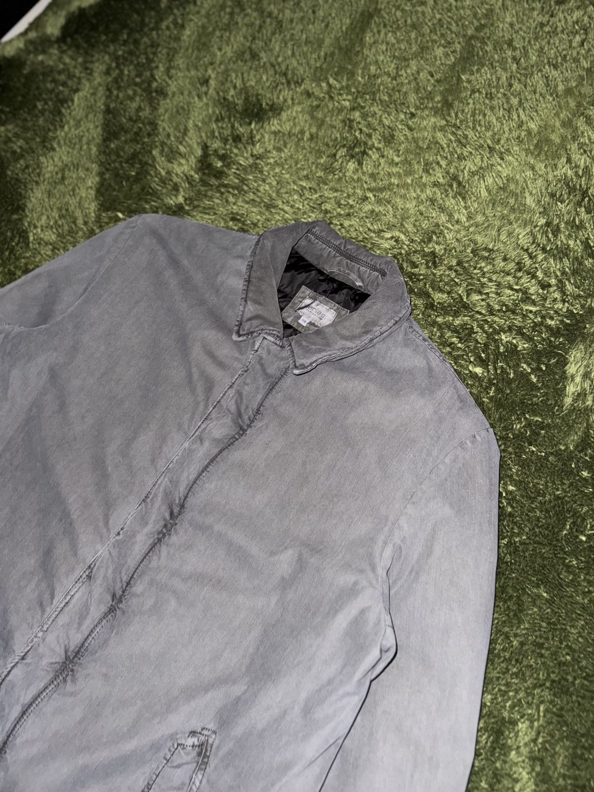 Japanese Brand [110] Series Washed Padded Snap Coat Jacket Grey Size US XL / EU 56 / 4 - 2 Thumbnail