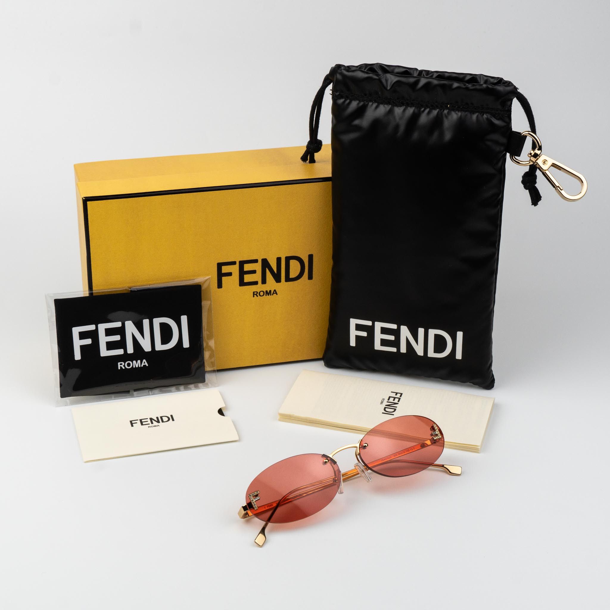 Fendi Fendi FIRST CRYSTAL Women Sunglasses FE4075US 30S BRAND NEW Size ONE SIZE - 10 Thumbnail