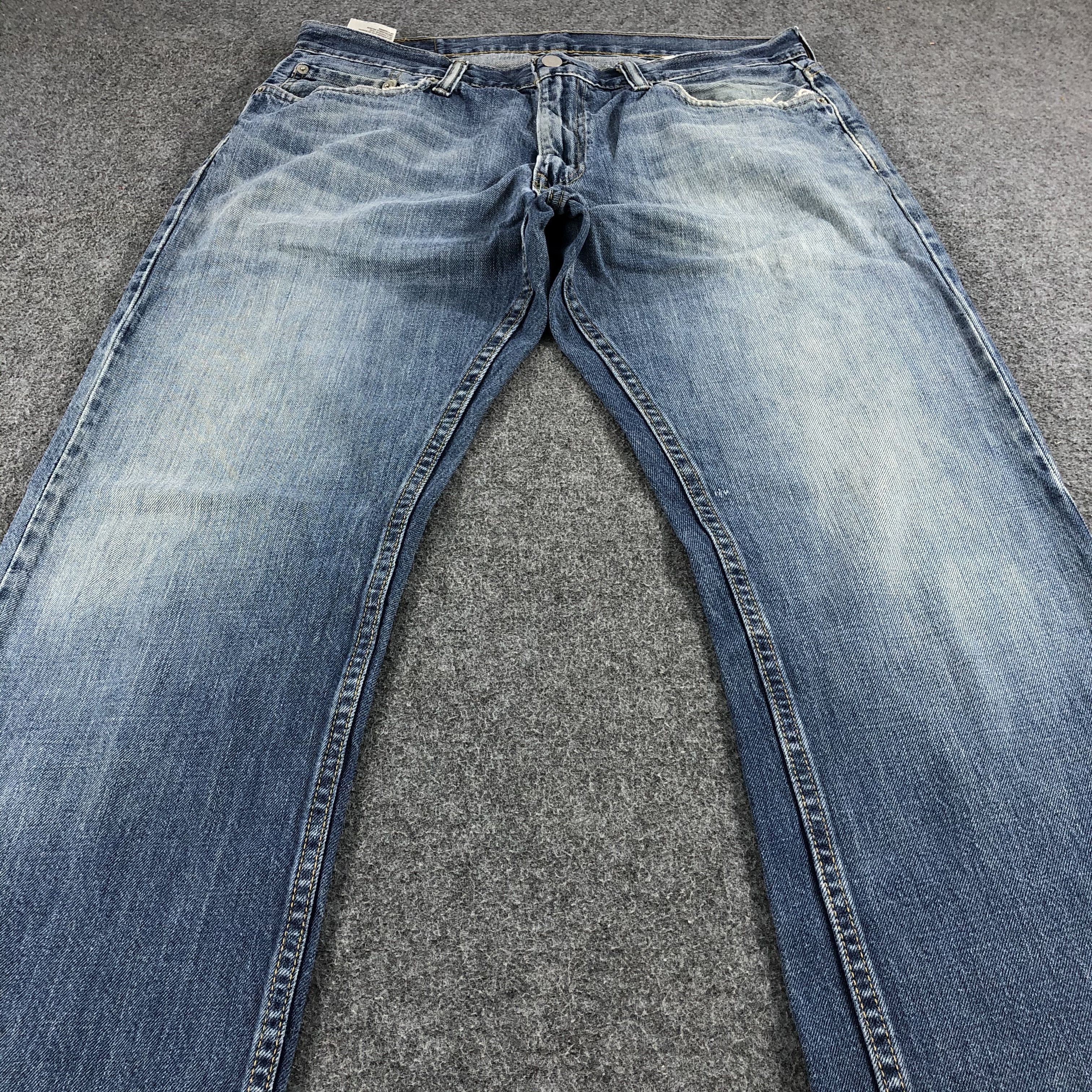Levi's Blue Wash Vintage Levis 514 Jeans-J1130 Size US 34 / EU 50 - 3 Thumbnail