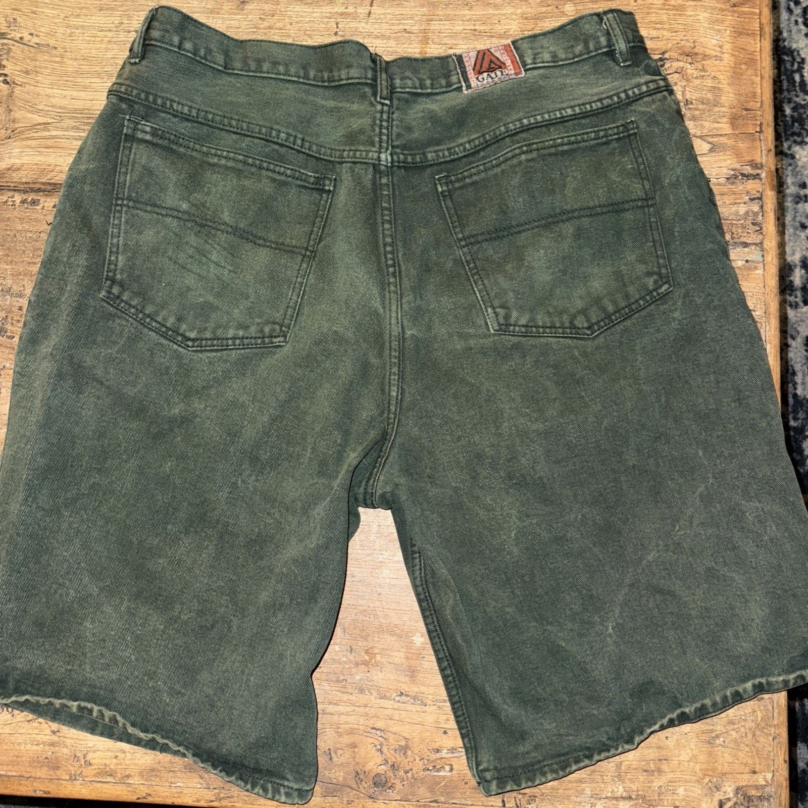 Other LA Gate 80's Vintage Baggy Green skater Denim Shorts Size US 40 / EU 56 - 3 Thumbnail