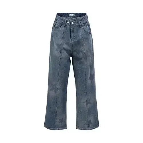 Jean washed fade distressed flare pants Size US 28 / EU 44 - 1 Thumbnail