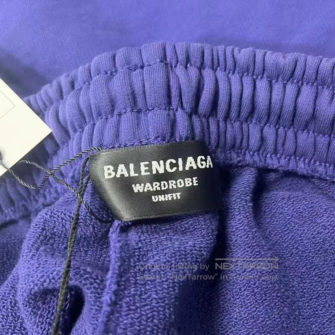 Balenciaga Balenciaga Blue Coke Embroidery Logo Shorts. Size US 36 / EU 52 - 6 Thumbnail