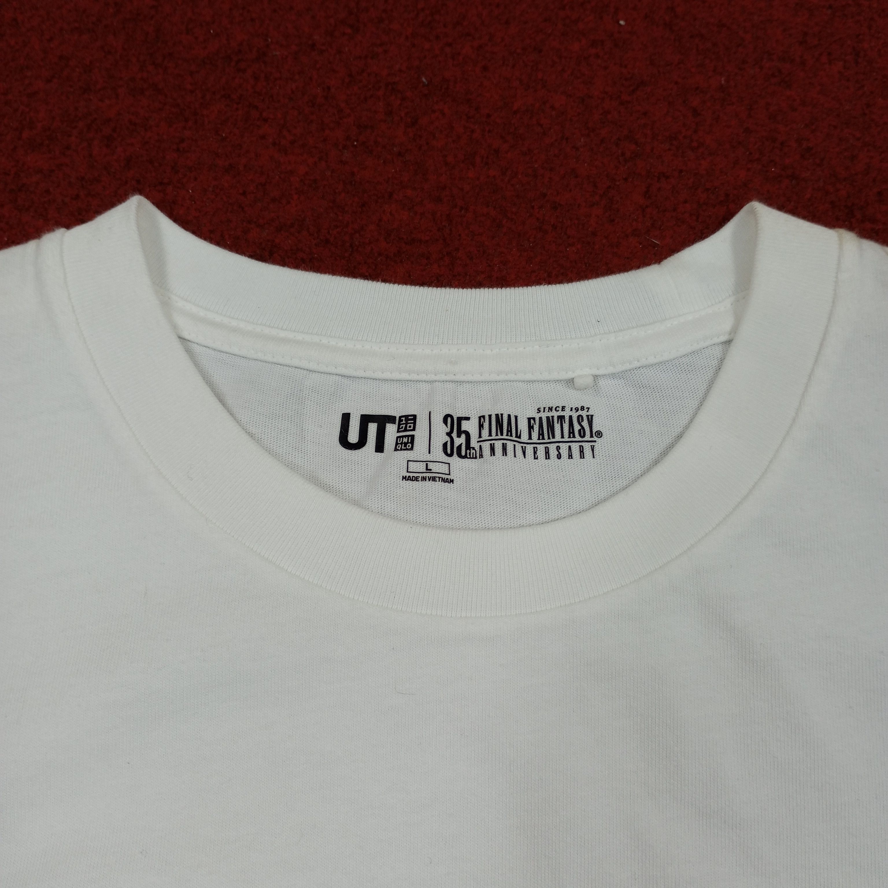 Japanese Brand × The Game × Vintage Final Fantasy 35th Anniversary X Uniqlo Streetwear Tshirt Size US M / EU 48-50 / 2 - 4 Thumbnail