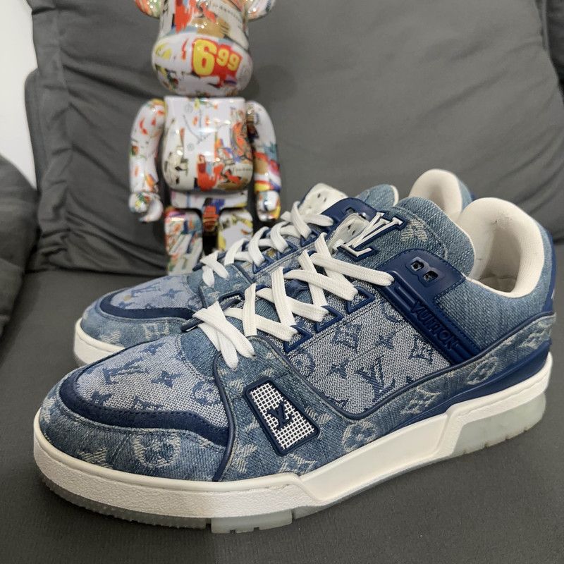 Louis Vuitton Louis Vuitton Denim Low Top Sneakers for Men 0079 Size US 8 / EU 41 - 1 Thumbnail