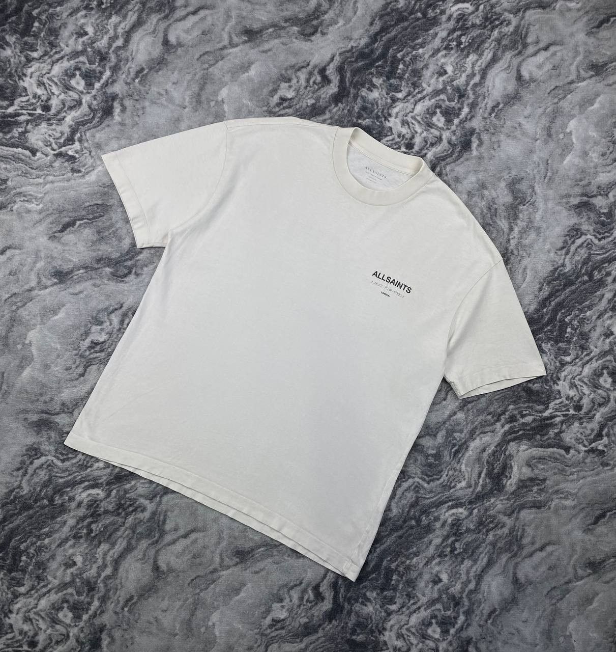 Allsaints AllSaints Underground Big Logo T Shirt Men Size S White Size US S / EU 44-46 / 1 - 4 Thumbnail