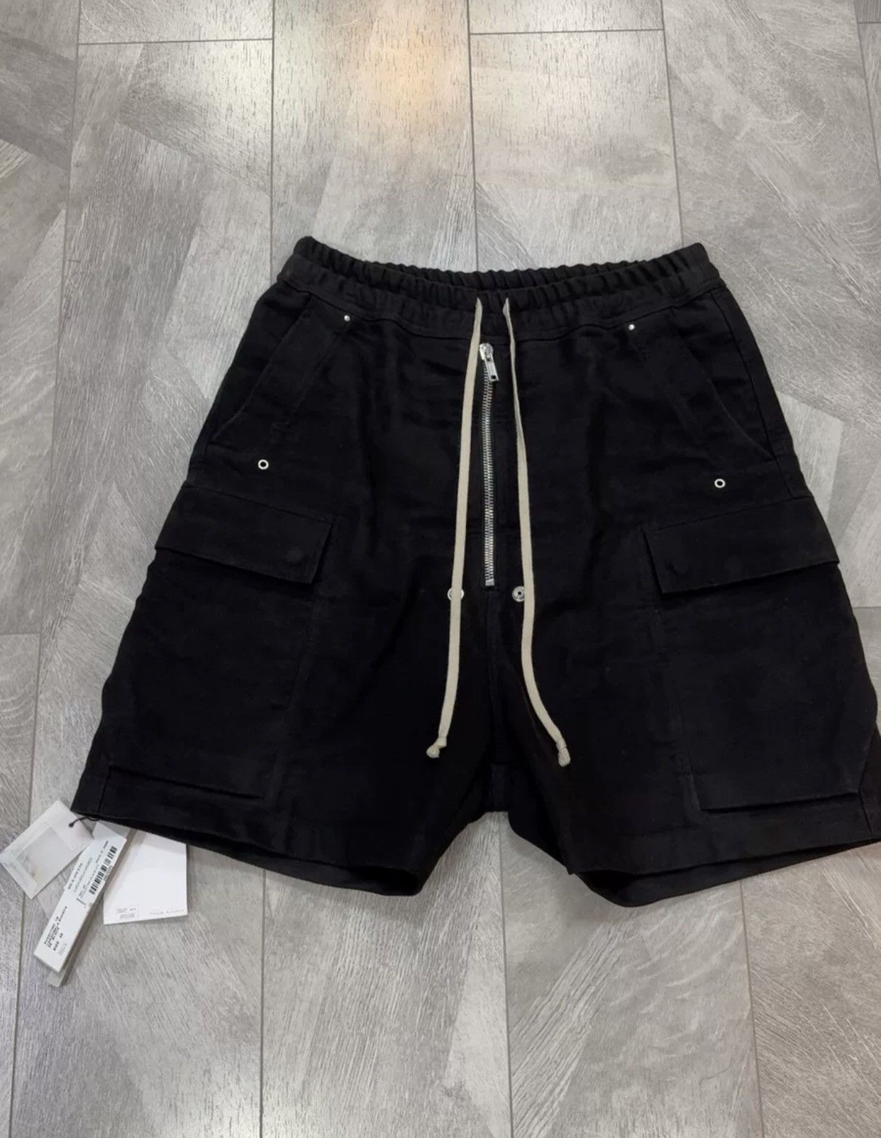 Pre-owned Rick Owens Ro Cargo Bela Shorts In Black