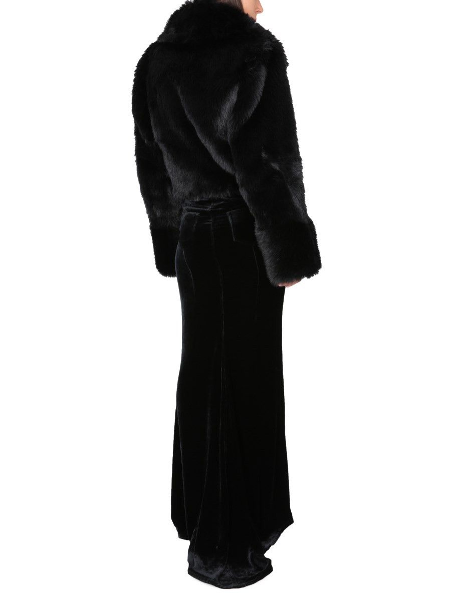 Saint Laurent Paris o1y0126 Maxi Skirt in Black Size 26" / US 2 / IT 38 - 4 Thumbnail