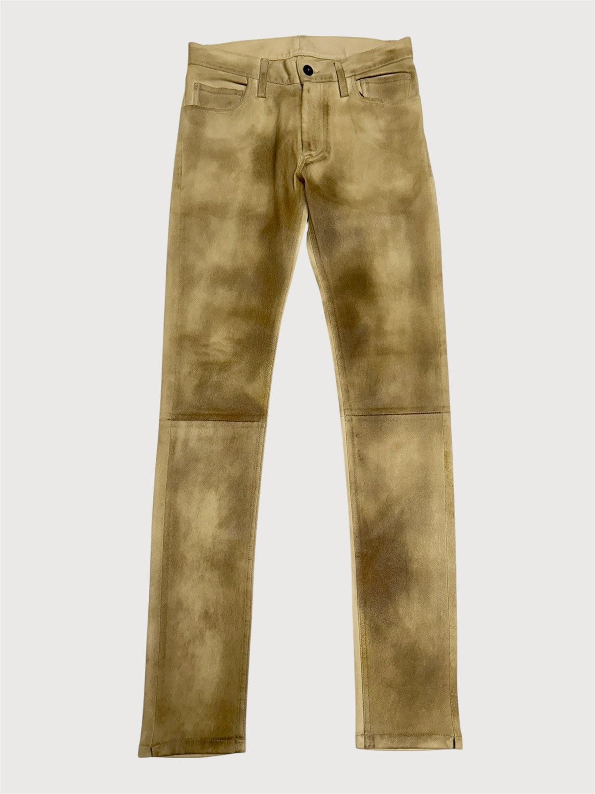 Ann Demeulemeester FW2015 1/1 sample calf leather "Jackson Ecru" Pants Size US 30 / EU 46 - 1 Thumbnail