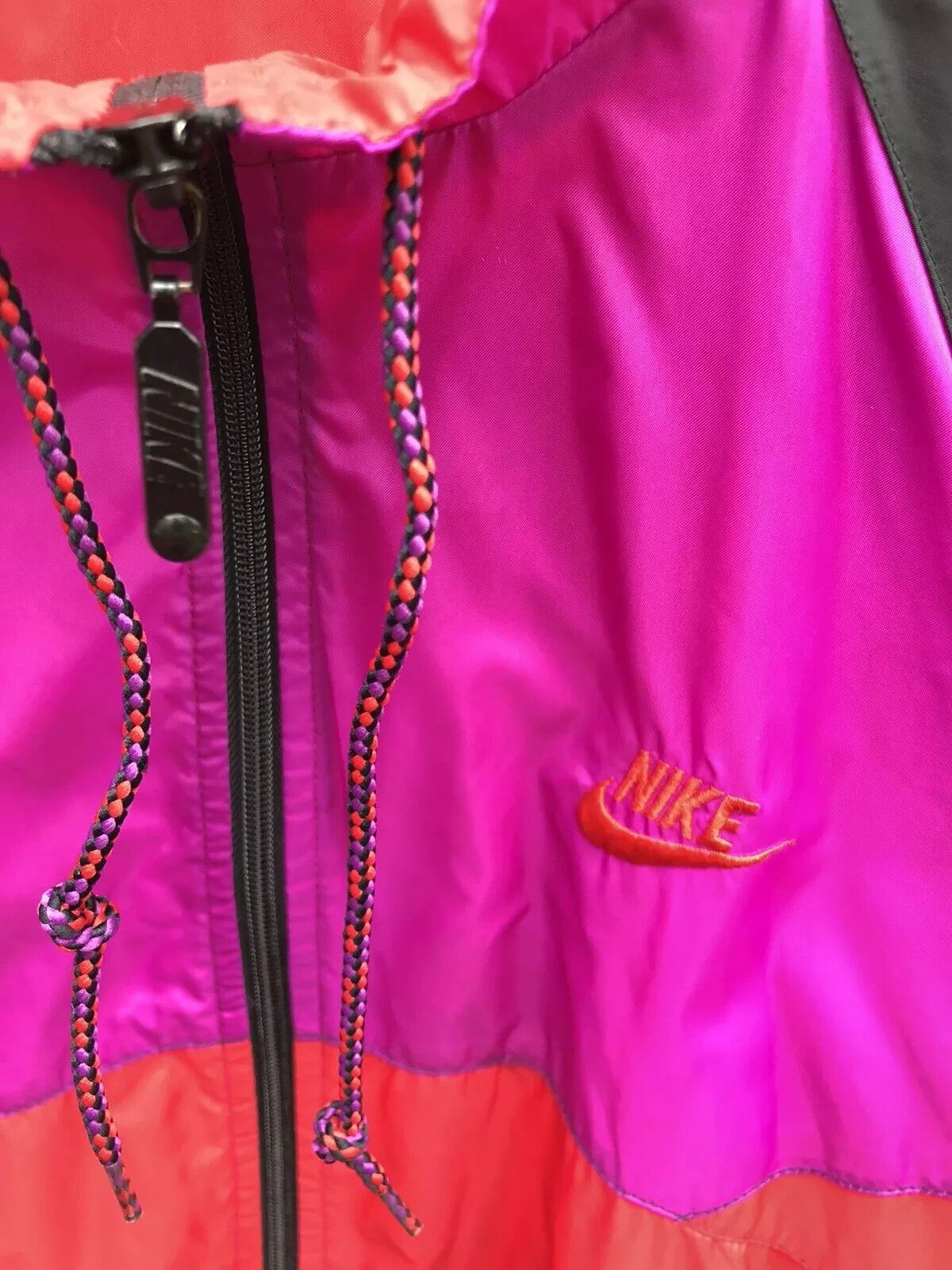 Nike NIKE VINTAGE 1990s TRACK JACKET NYLON RAVE BLOCK WINDRUNER Size US XL / EU 56 / 4 - 14 Thumbnail