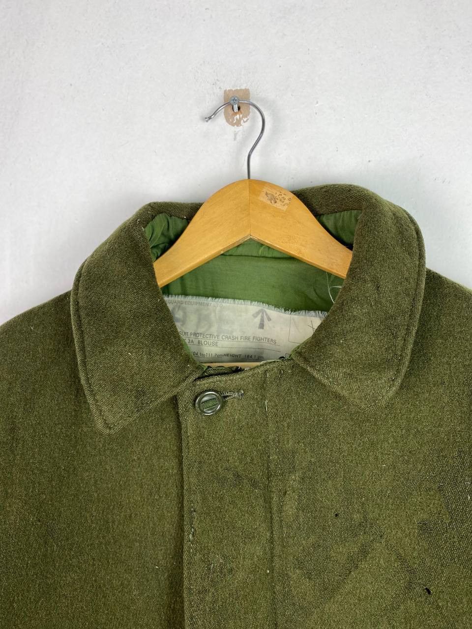 Vintage vintage wool protective suit crash fire fighter jacket Size US L / EU 52-54 / 3 - 2 Thumbnail