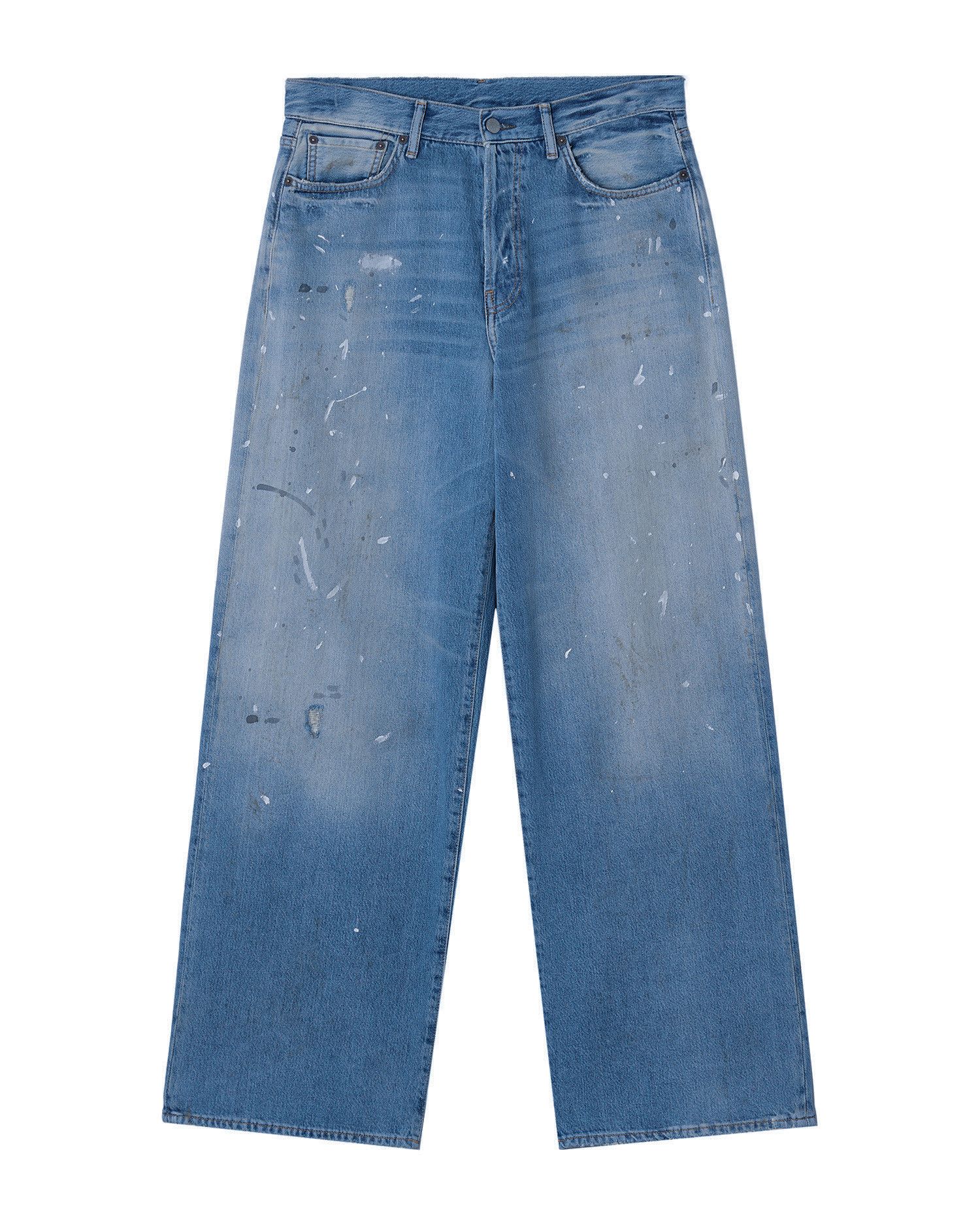 Acne Studios Acne Studios Splatter Distressed Straight Jeans Size US 32 / EU 48 - 1 Thumbnail