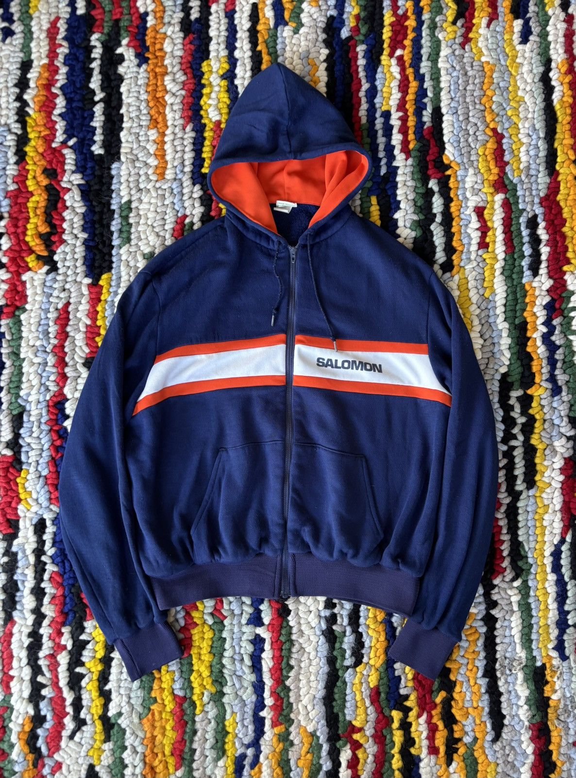 Salomon Rare Vintage Salomon Zip Up Hoodie Size US M / EU 48-50 / 2 - 1 Thumbnail