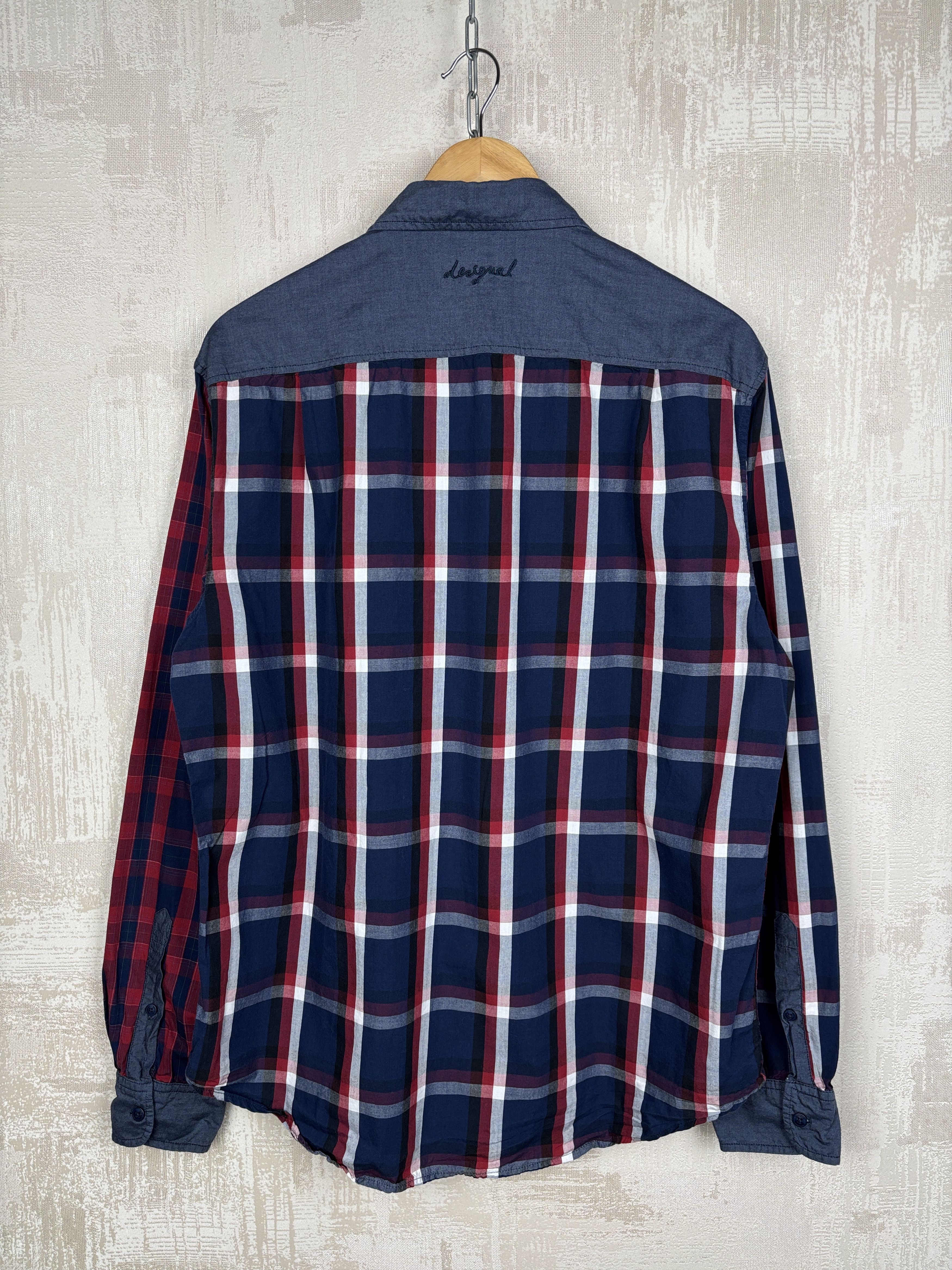 Desigual Desigual Check Long Sleeve Shirt Size US L / EU 52-54 / 3 - 15 Thumbnail