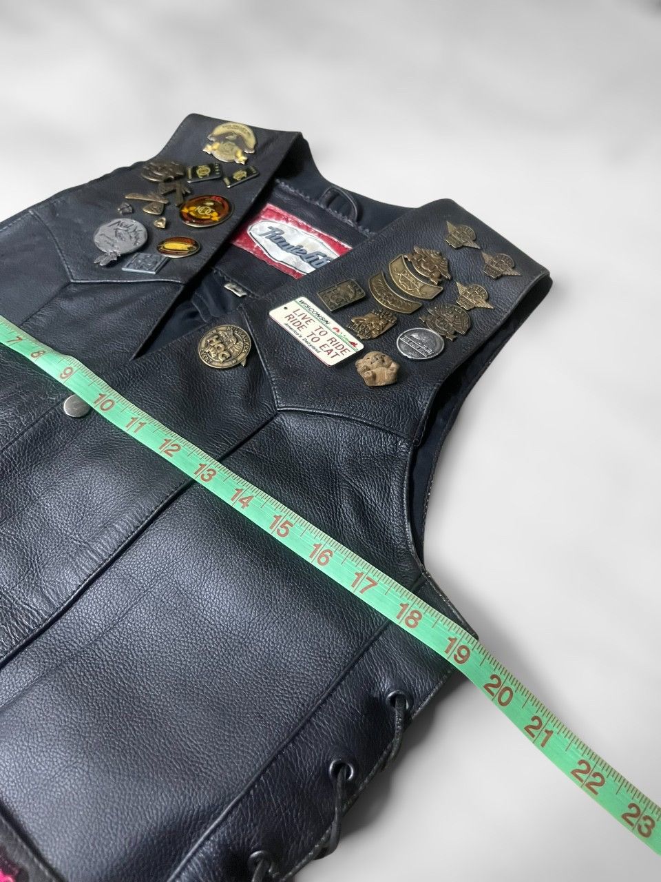 Harley Davidson Vintage 90s Harley-Davidson Leather Motorcycle Vest Size XS / US 0-2 / IT 36-38 - 8 Thumbnail