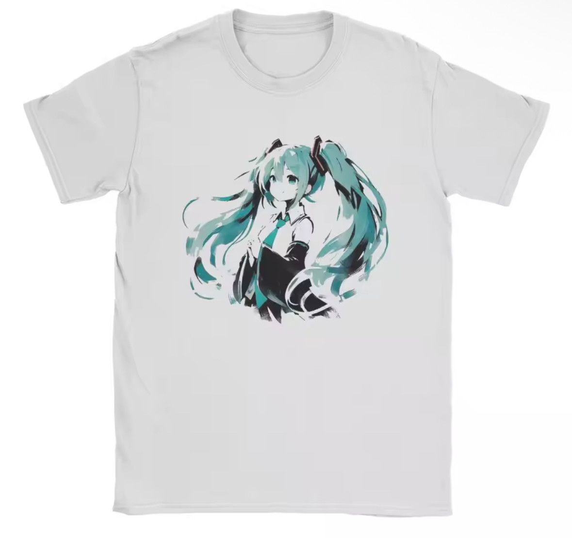 Japanese Brand Streetwear Y2K Anime Cute Hatsune Miku Trendy Blue T-Shirt Size US L / EU 52-54 / 3 - 1 Thumbnail