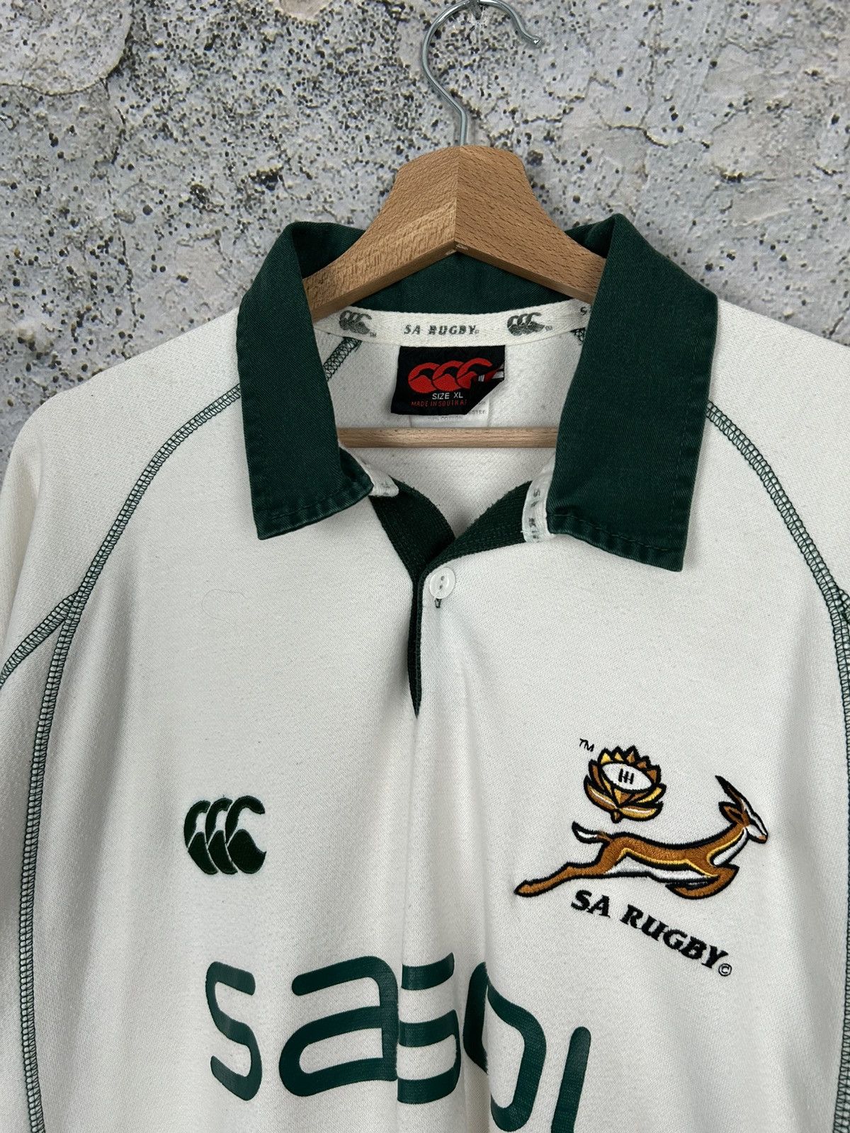 Canterbury of New Zealand Vintage Canterbury of New Zealand South Africa Rugby Jersey Size US XL / EU 56 / 4 - 3 Thumbnail