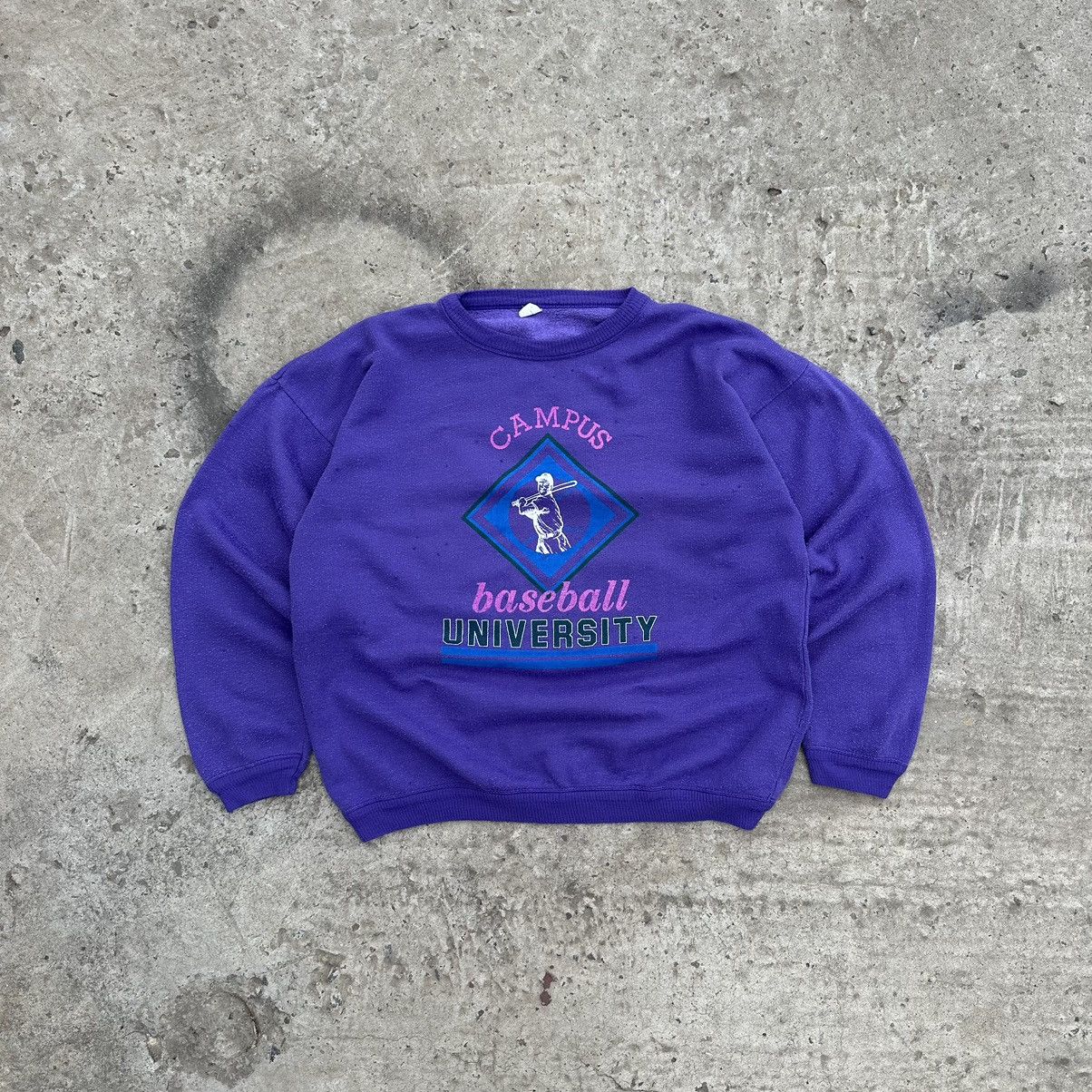 Designer × Vintage Vintage Sweatshirt Big Logo Campus Baseball University 90s Size US L / EU 52-54 / 3 - 1 Thumbnail