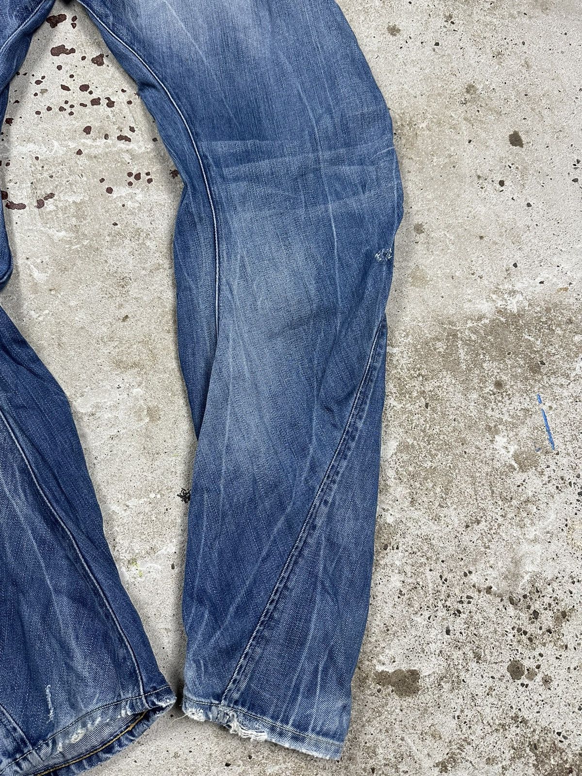 G-Star × Vintage Vintage G Star Raw Arc Loose Tapered Denim Pants Trashed Size US 31 - 11 Thumbnail